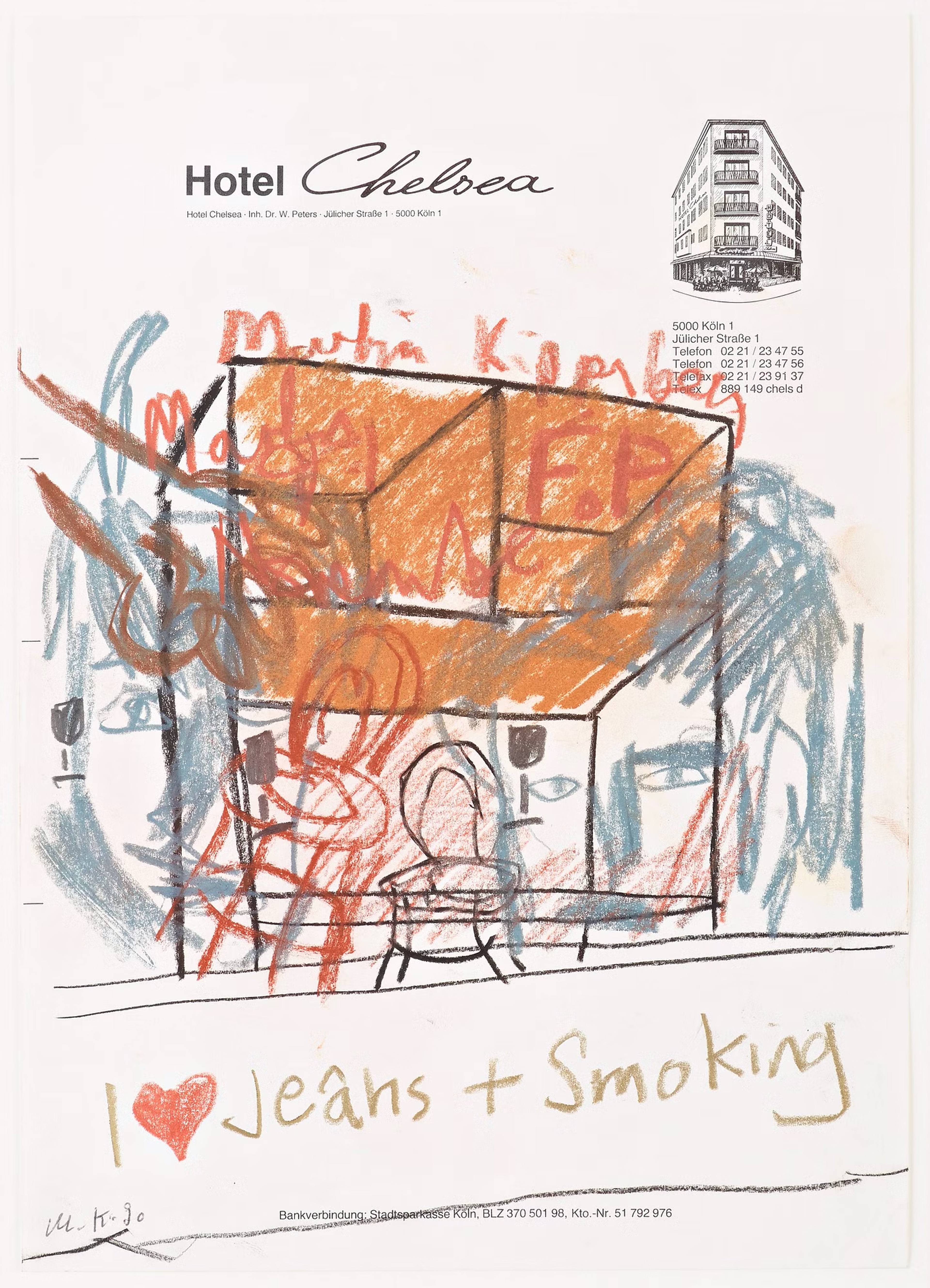 Martin Kippenberger, Untitled (Hotel Chelsea), 1990