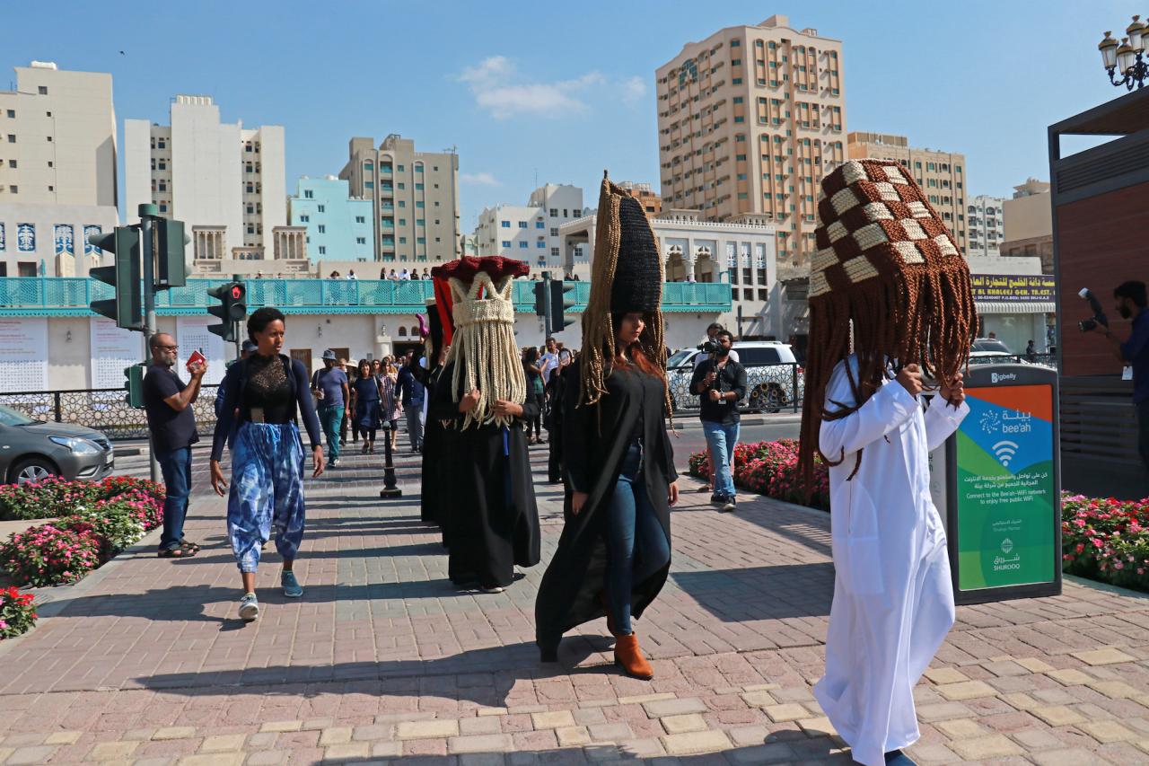 Meshac Gaba, Perruques Architectures Émirats Arabes Unis, 2019