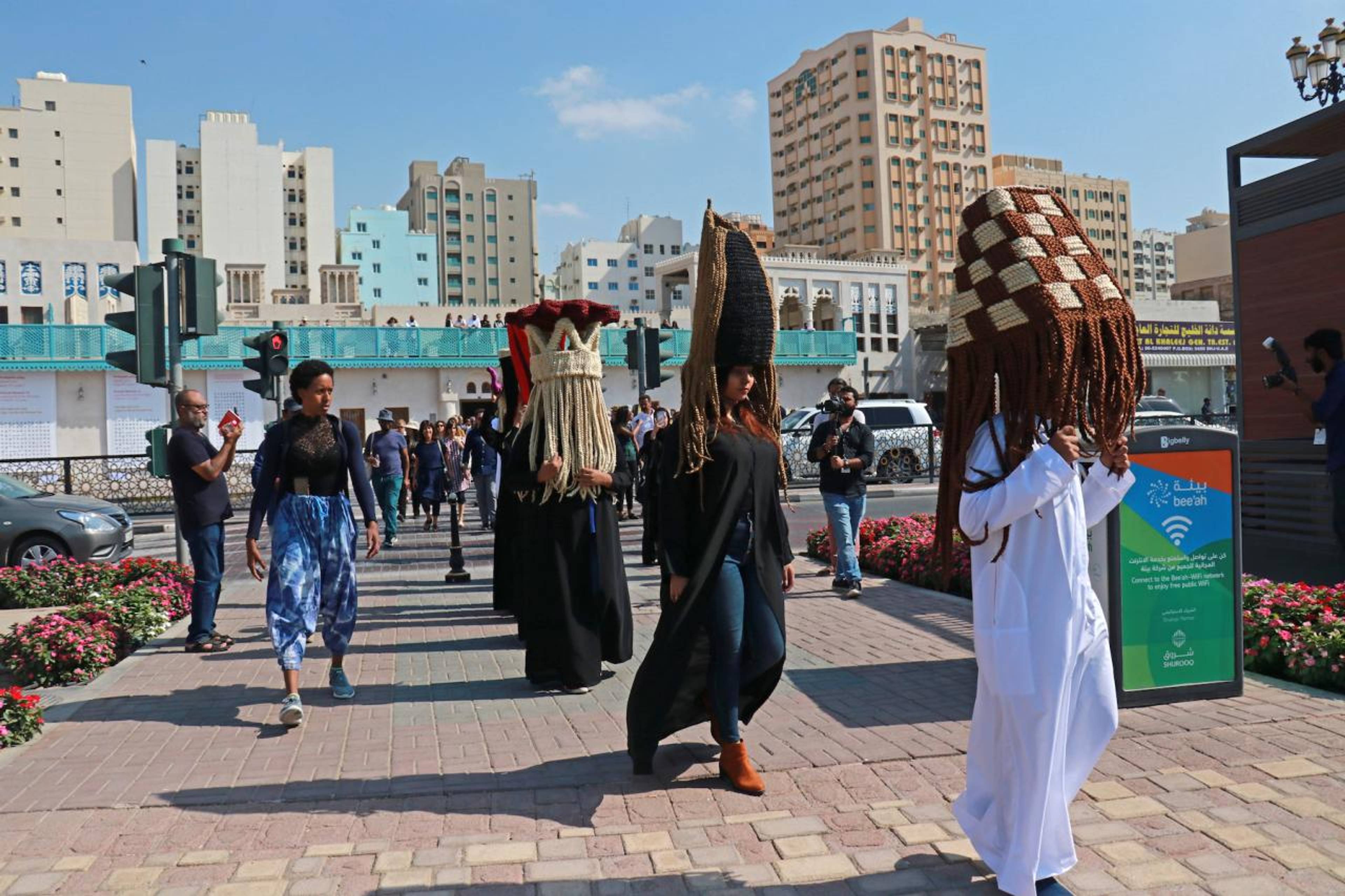 Meshac Gaba, Perruques Architectures Émirats Arabes Unis, 2019