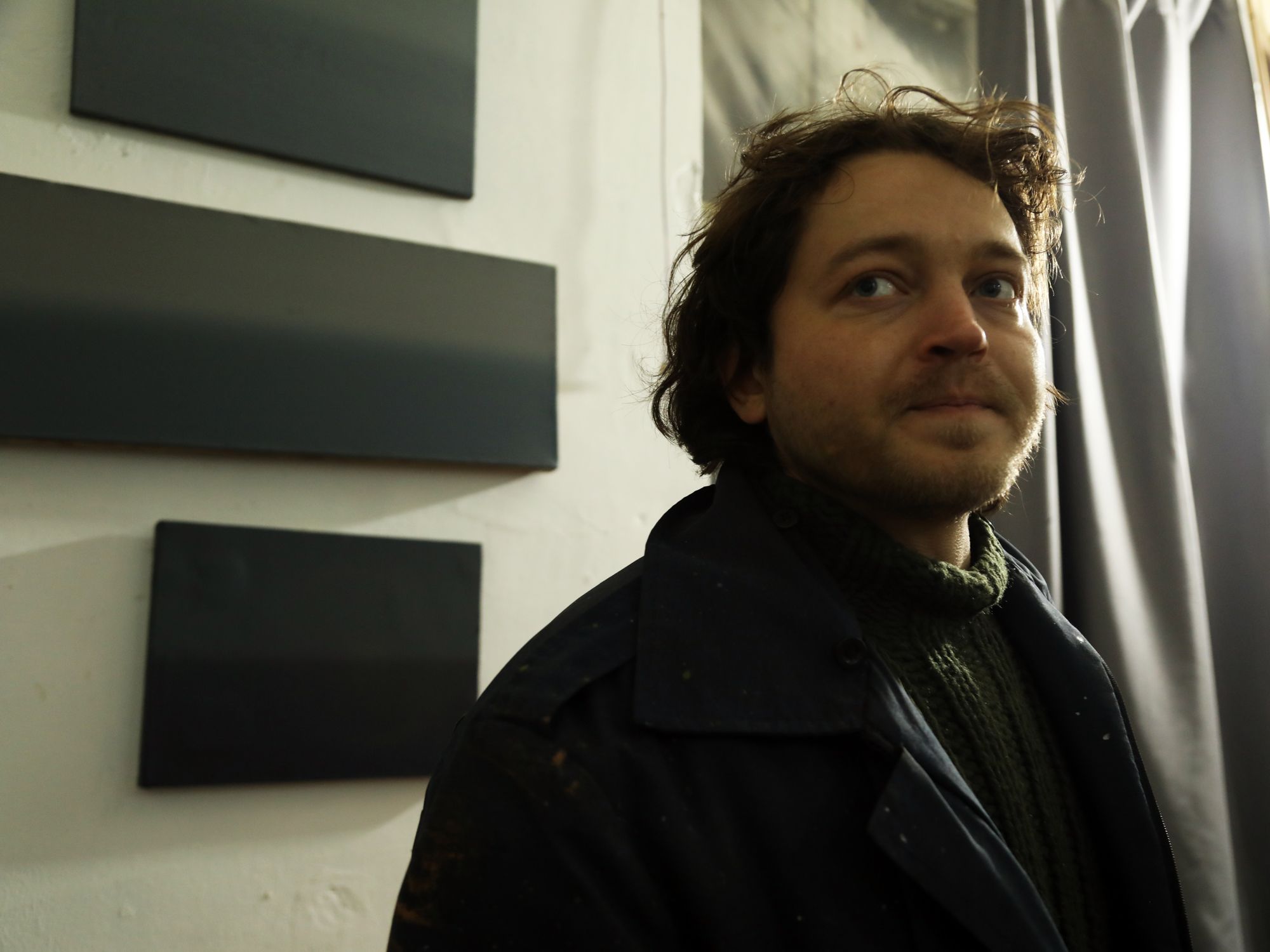 Anton Saenko in his studio, Kyiv