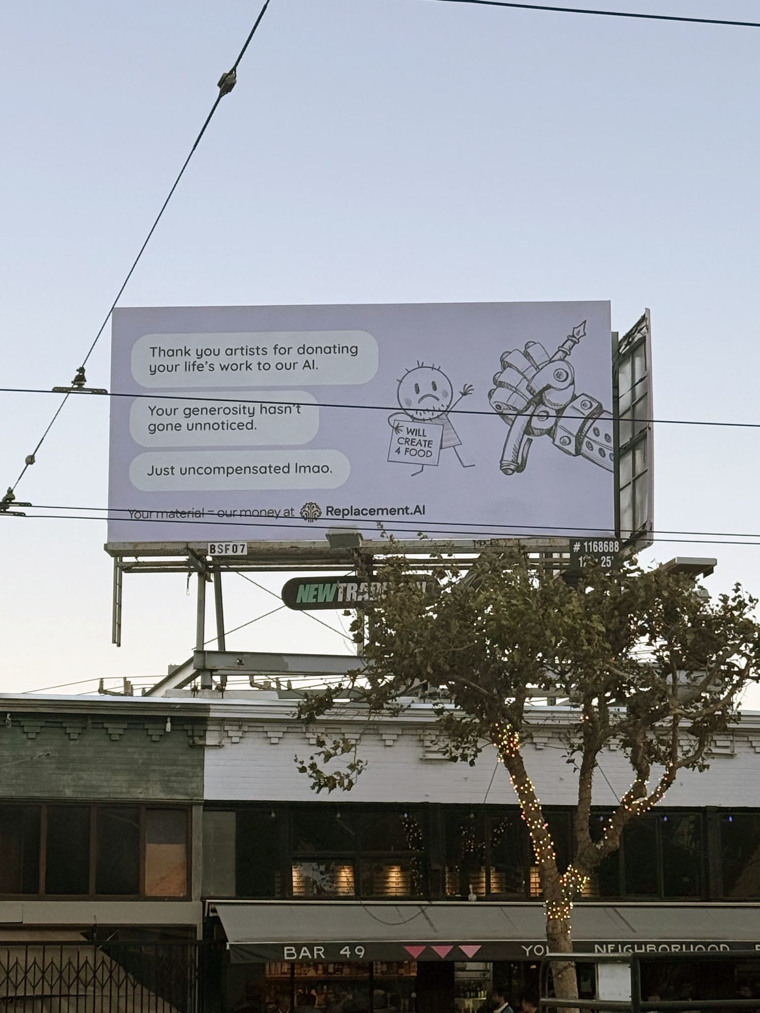 SF Billboard: Replacement.ai