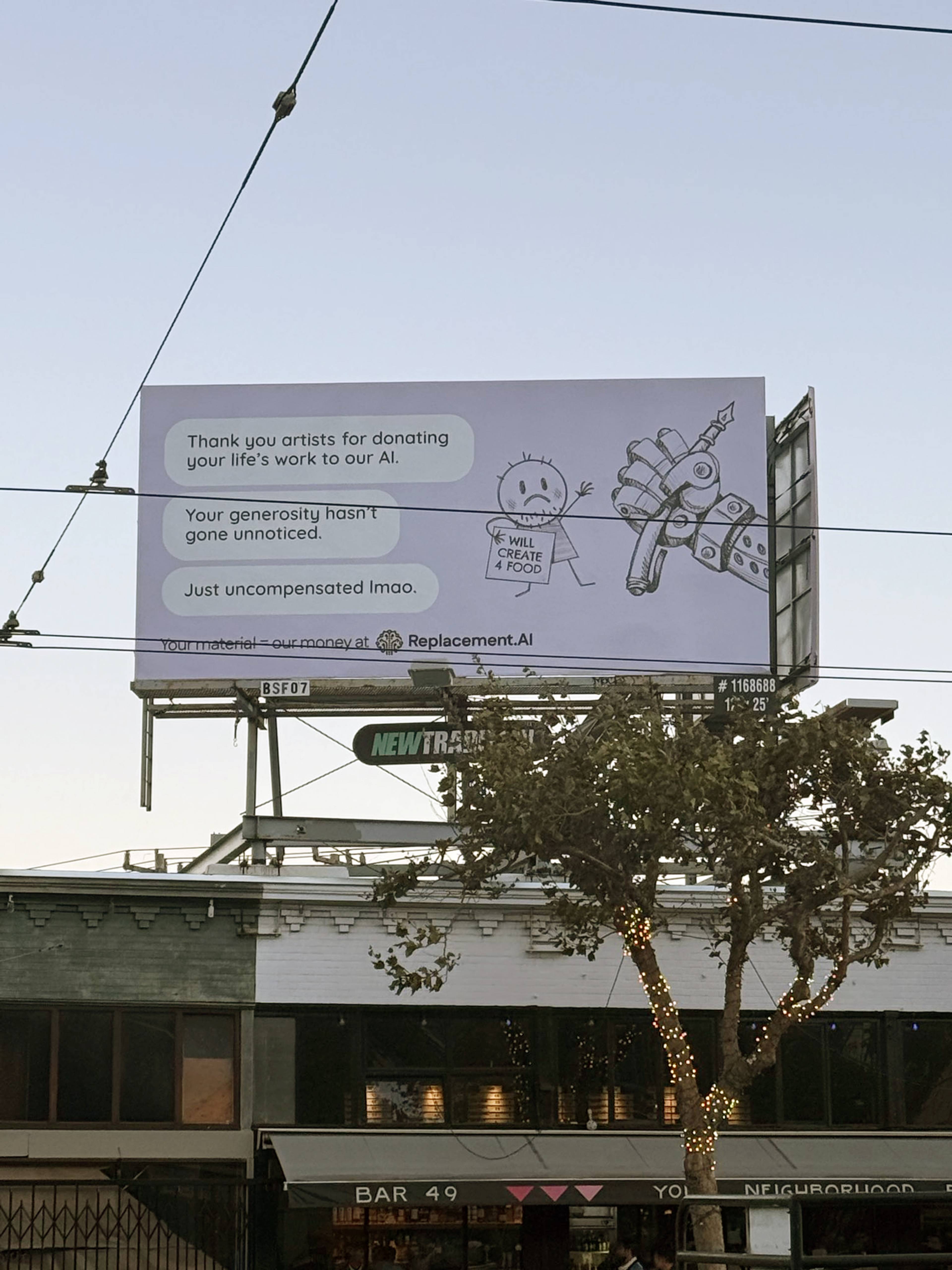 SF Billboard: Replacement.ai