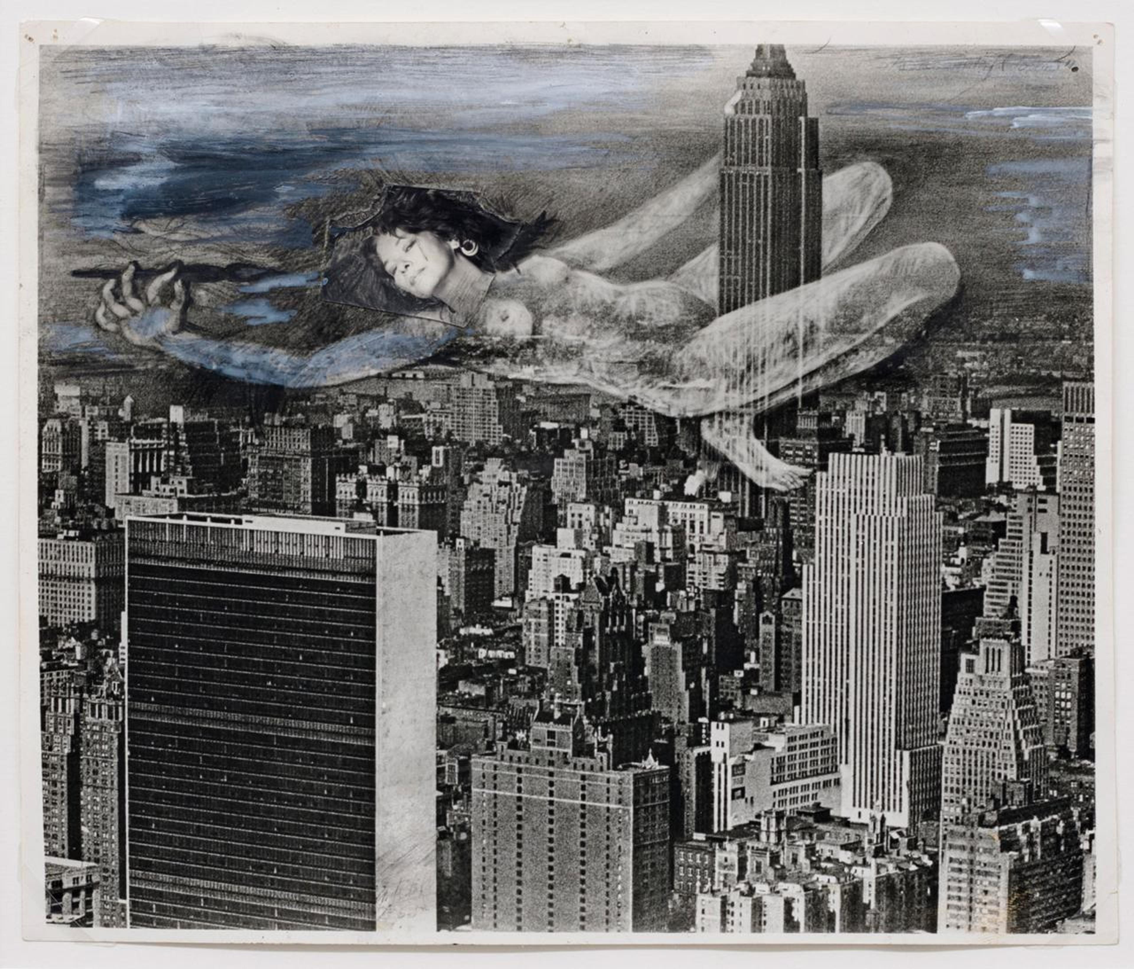 Preparatory collage for Empire State (Giant Women on New York), c. 1969–73