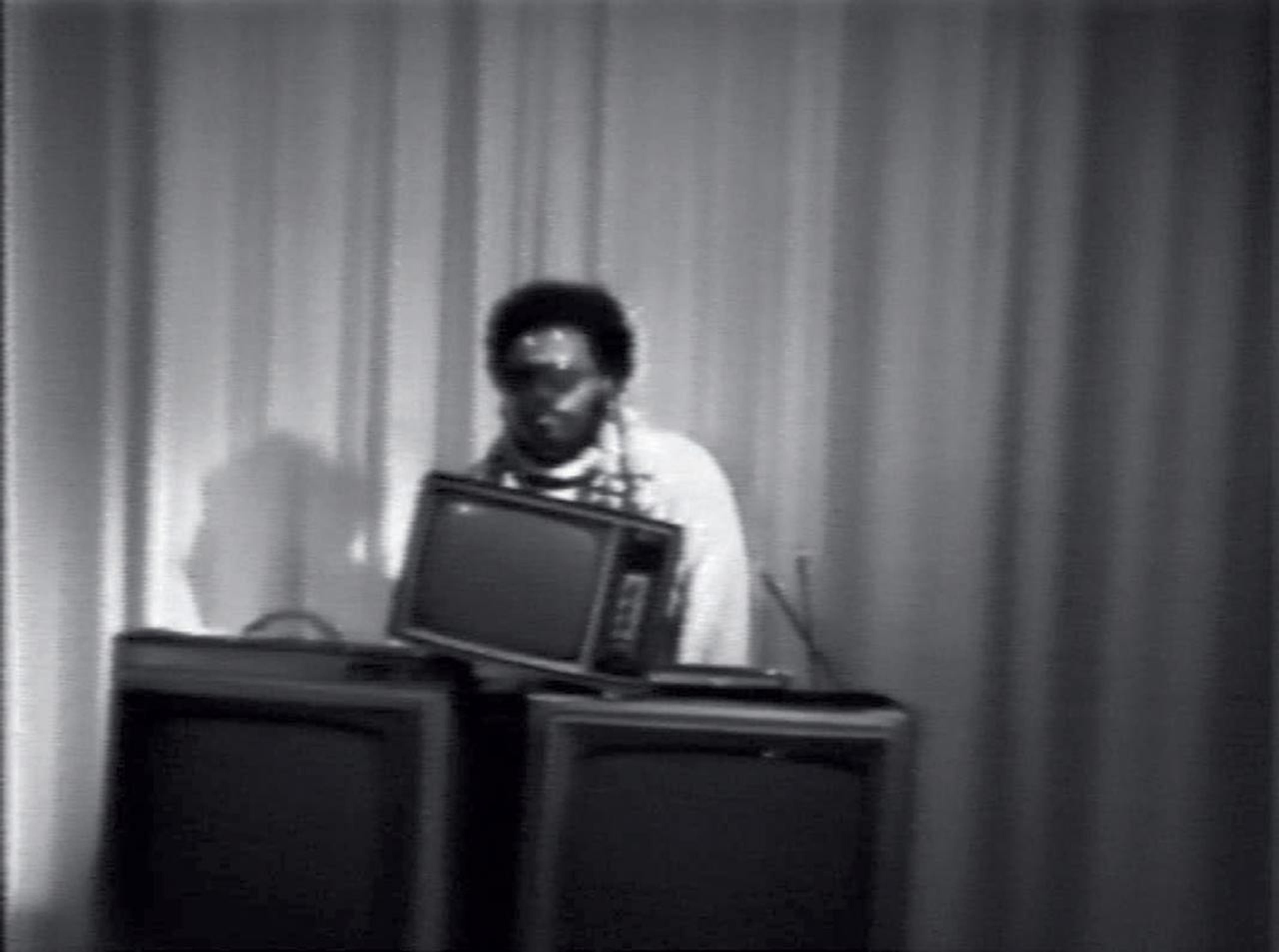 Still from Ulysses Jenkins, Mass of Images, 1978, video, 4 min., b/w, sound