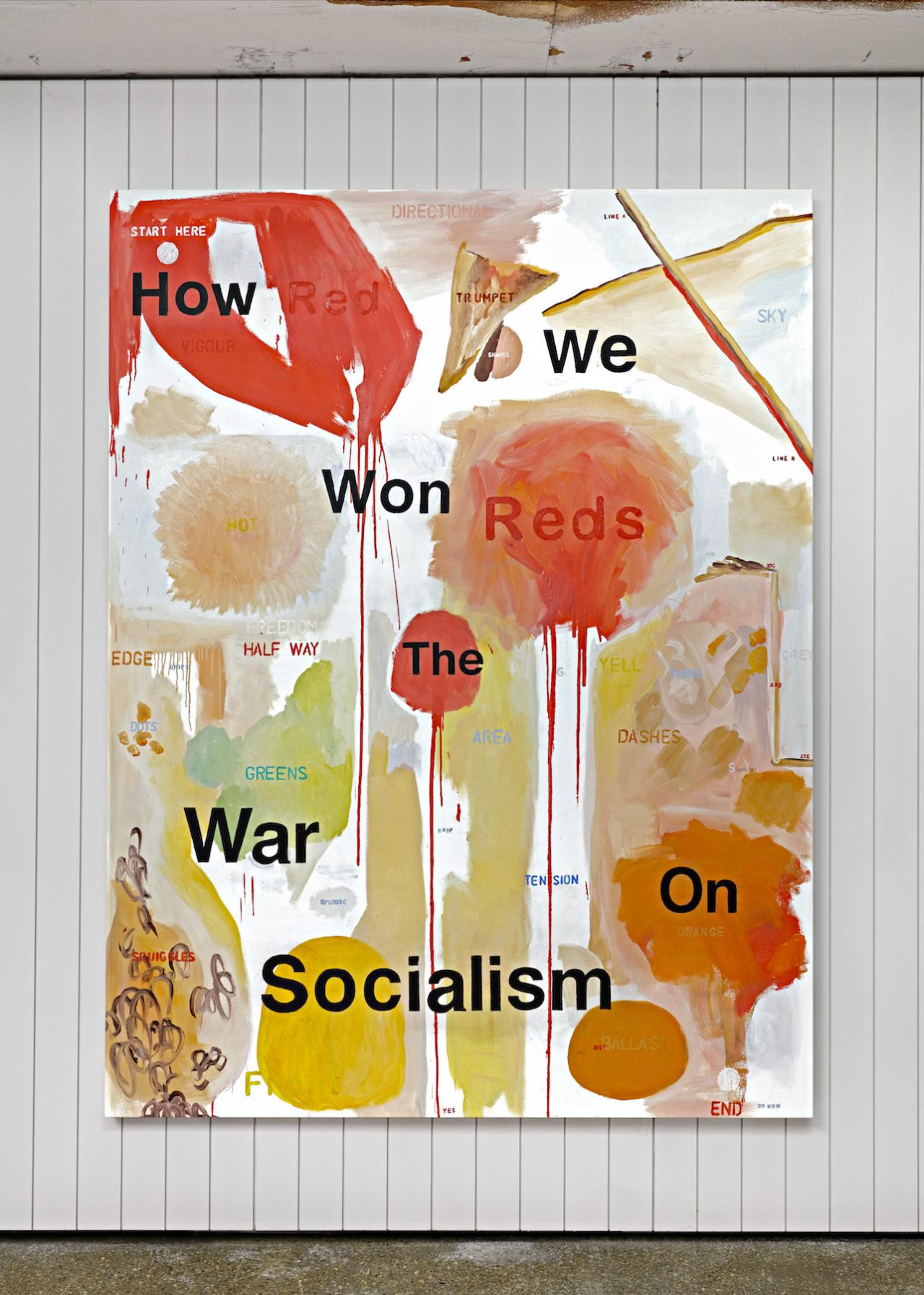 Wayne Lloyd How We Won the War on Socialism  (2000) Installation view, Proof of Work, Schinkel Pavillon, 2018. Photo: Hans-Georg Gaul