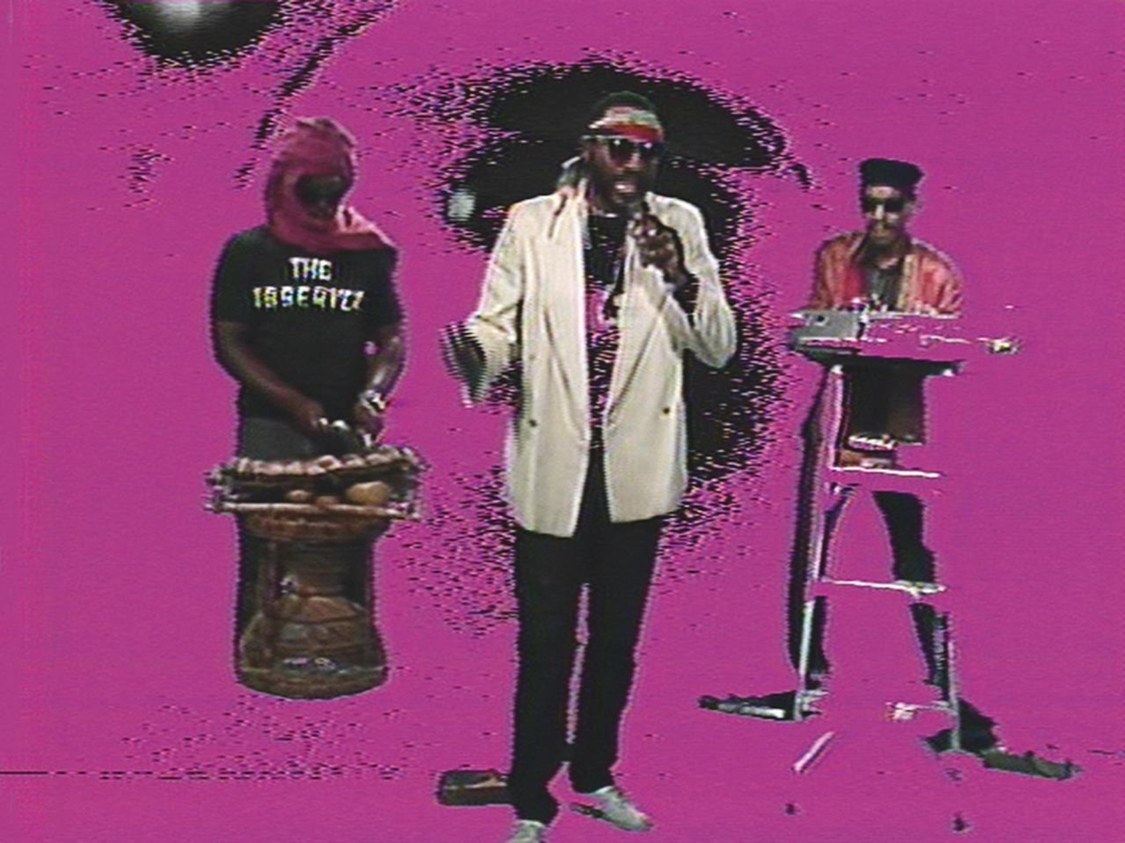  Still from Ulysses Jenkins, Peace and Anwar Sadat, 1985, 22 min, color, sound