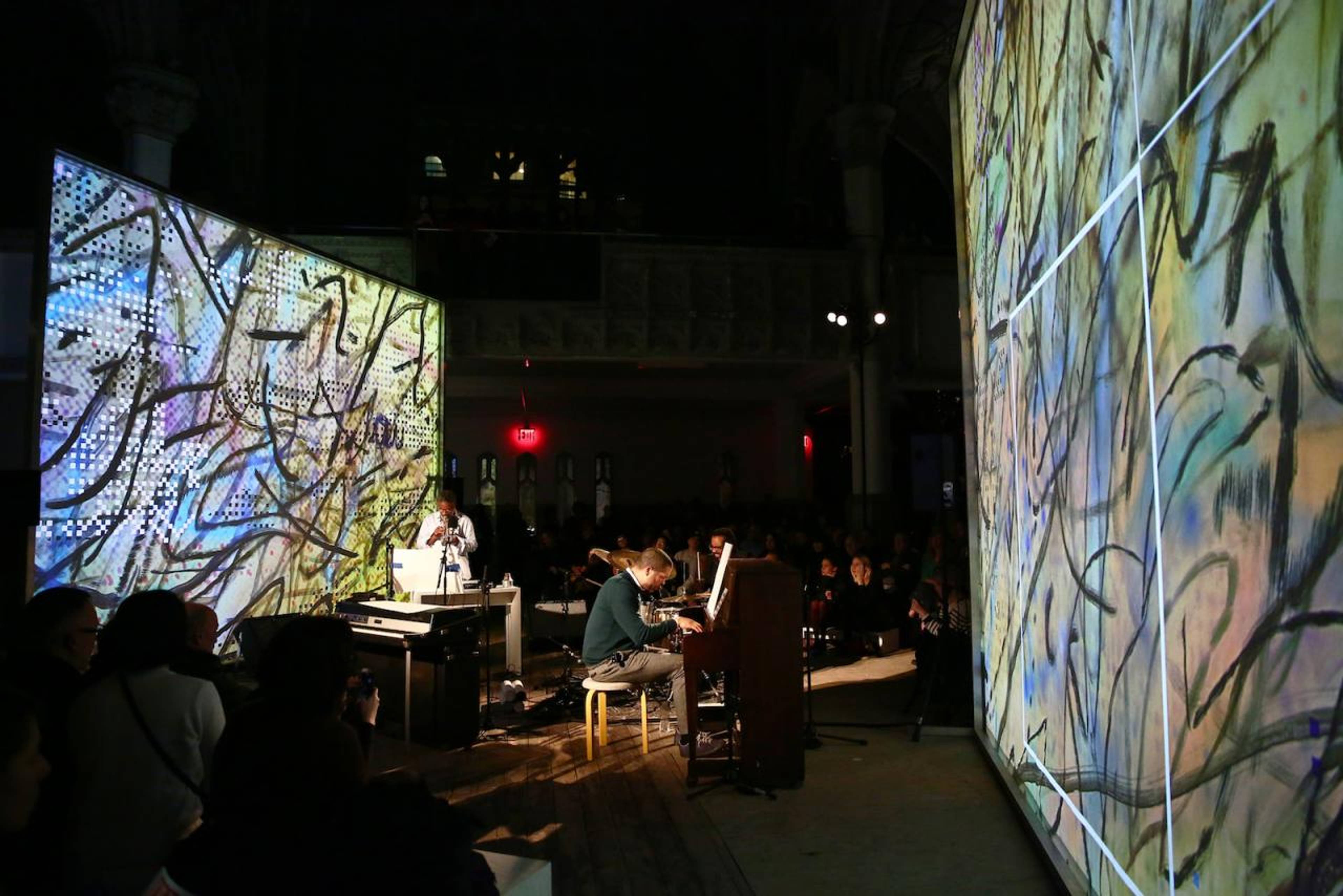 Julie Mehretu and Jason Moran MASS (HOWL, eon)  (2017) Performa 17 Commission Photo &copy; Paula Court; Courtesy of Performa