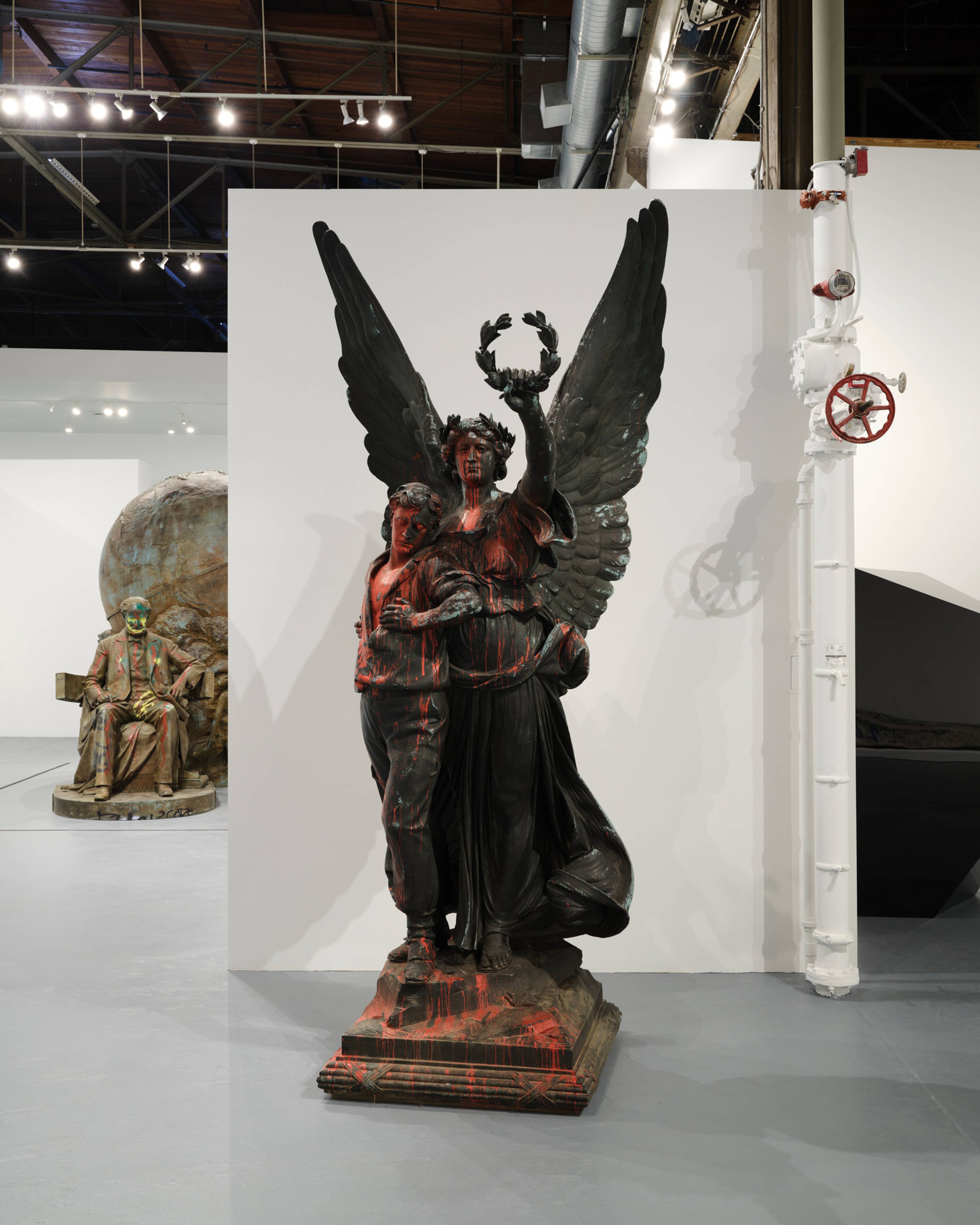 Foreground: Frederick Wellington Ruckstuhl, Confederate Soldiers and Sailors Monument, 1903