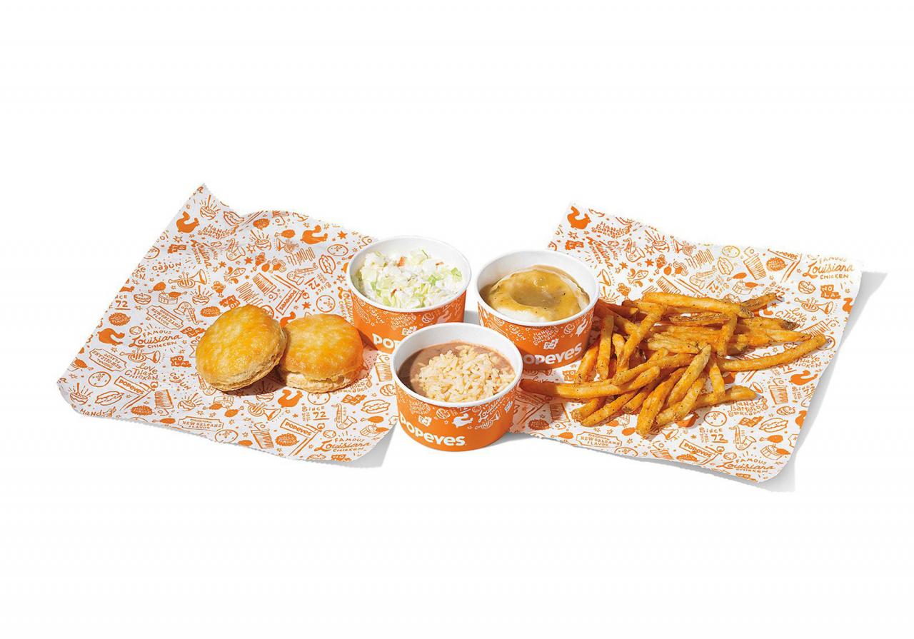 Popeyes “Girl Dinner” menu