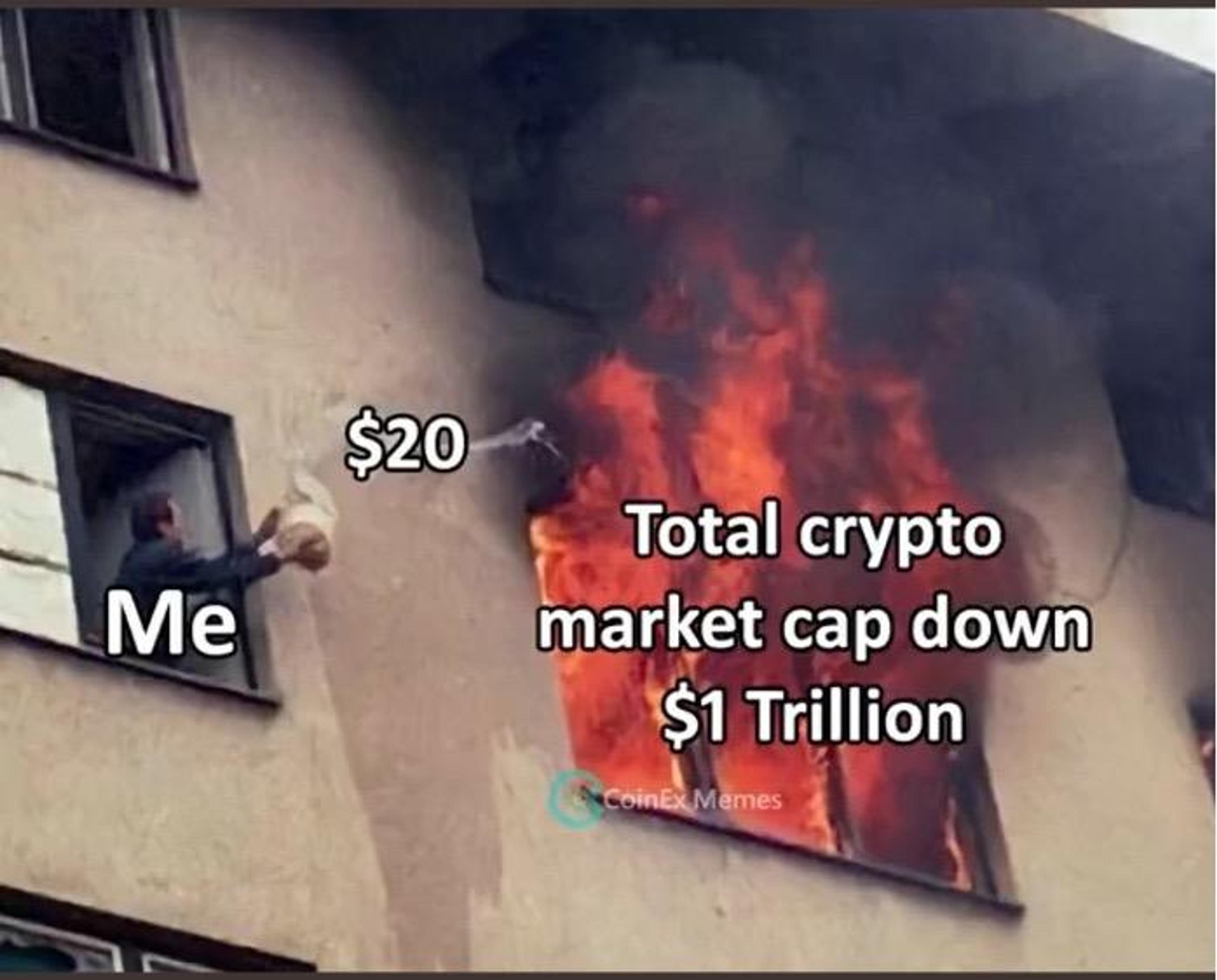 Crypto crash meme via CoinEx Memes