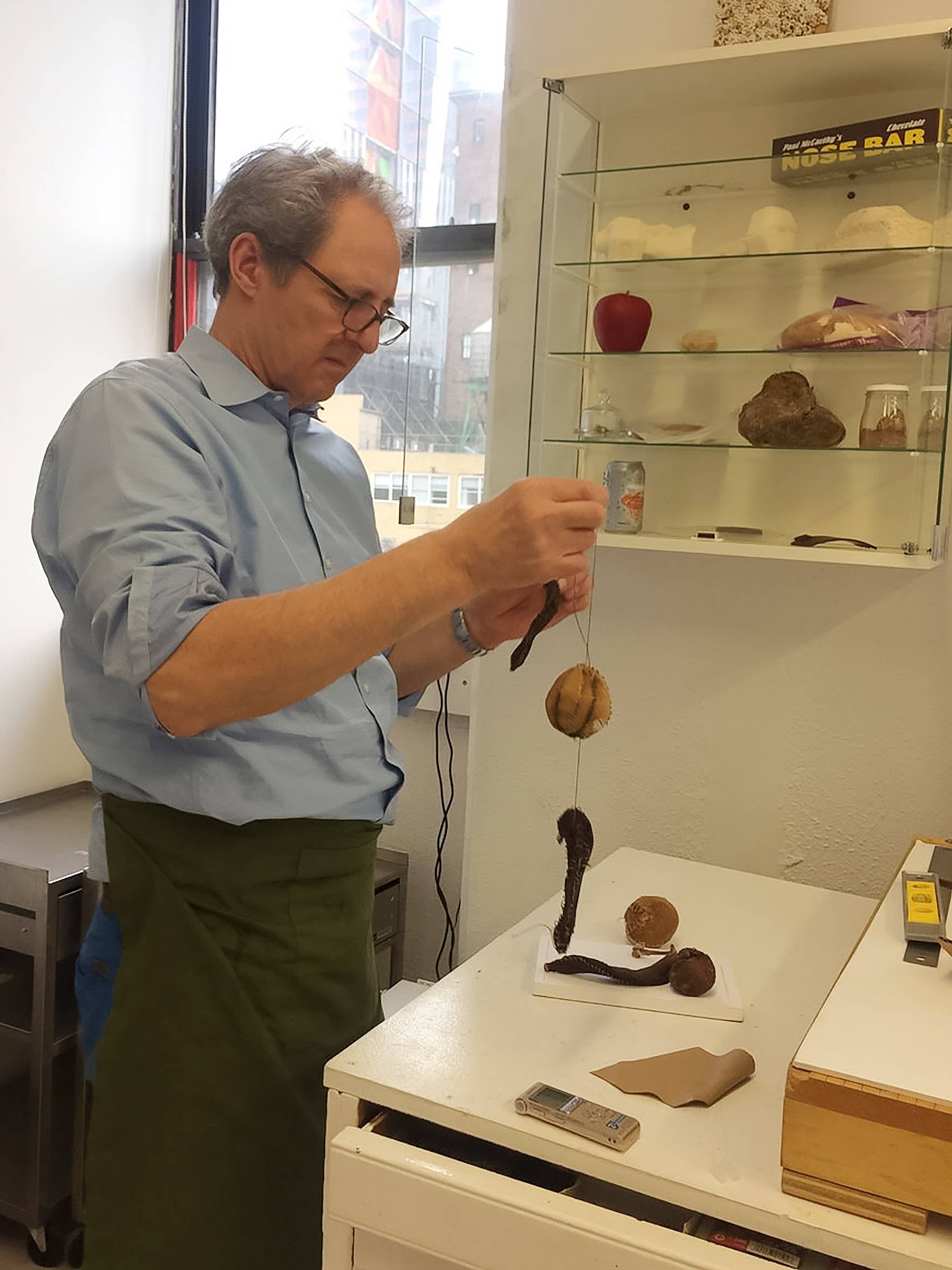 Christian Scheidemann in his studio