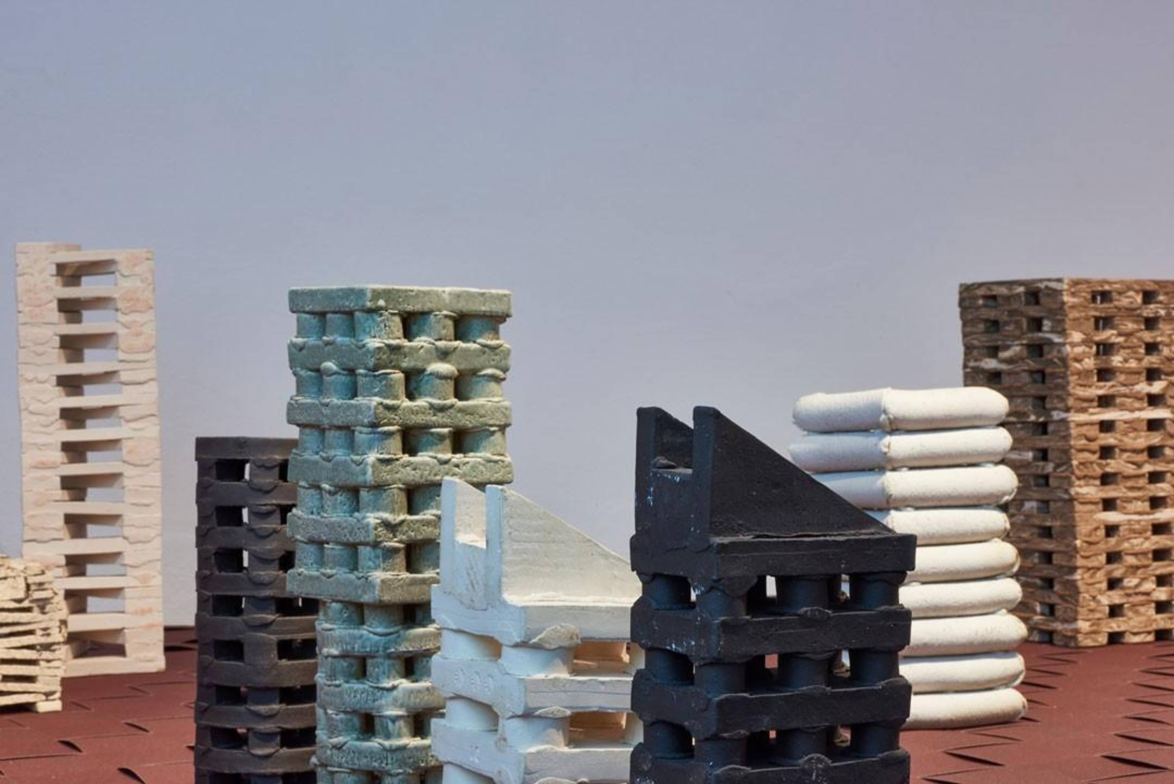 View of Franz Josef Altenburg, “Block, Haus, Turm, Gerüst, Rahmen,” MAK, Vienna, 2021. © MAK/Georg Mayer