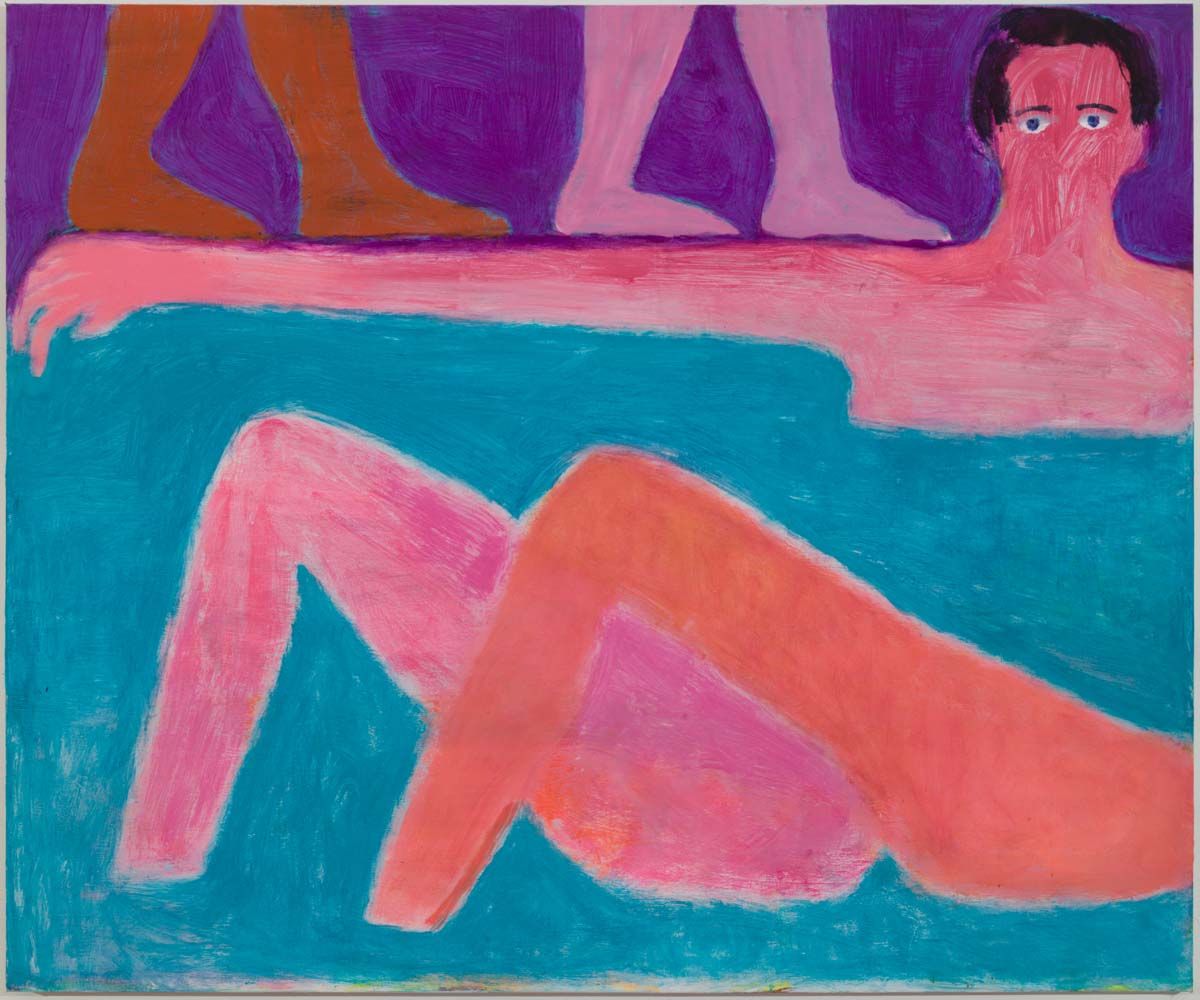 Man in Tub with Legs, 2018