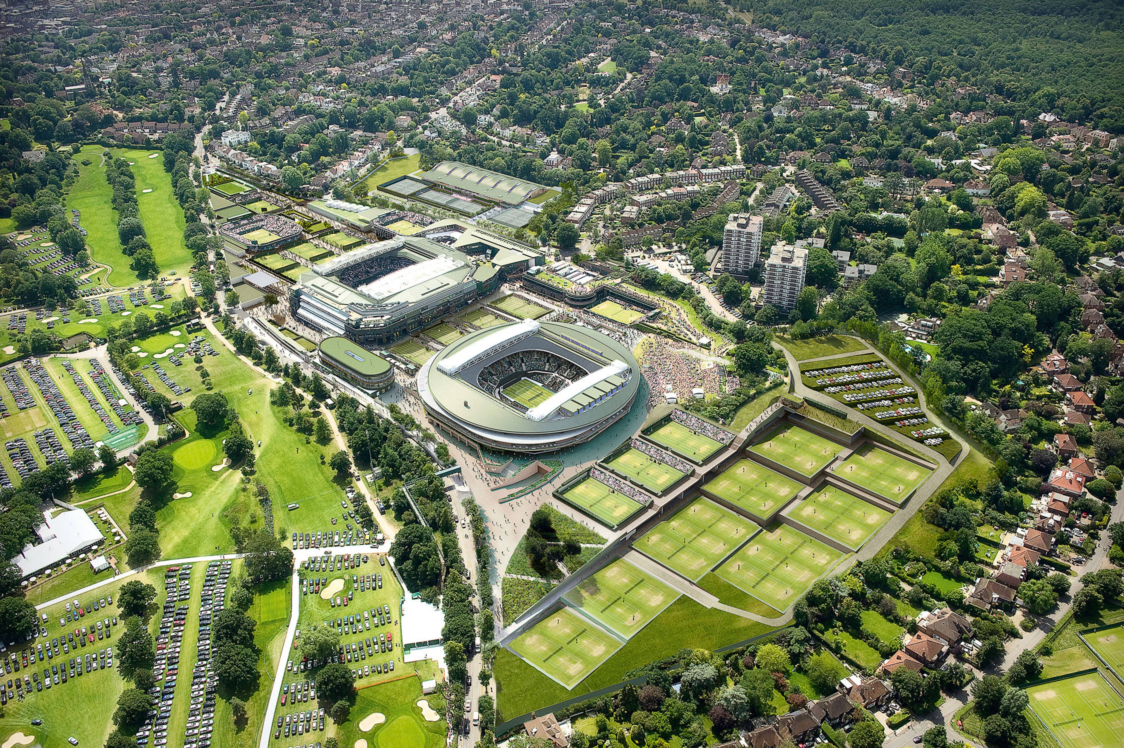 Wimbledon from above