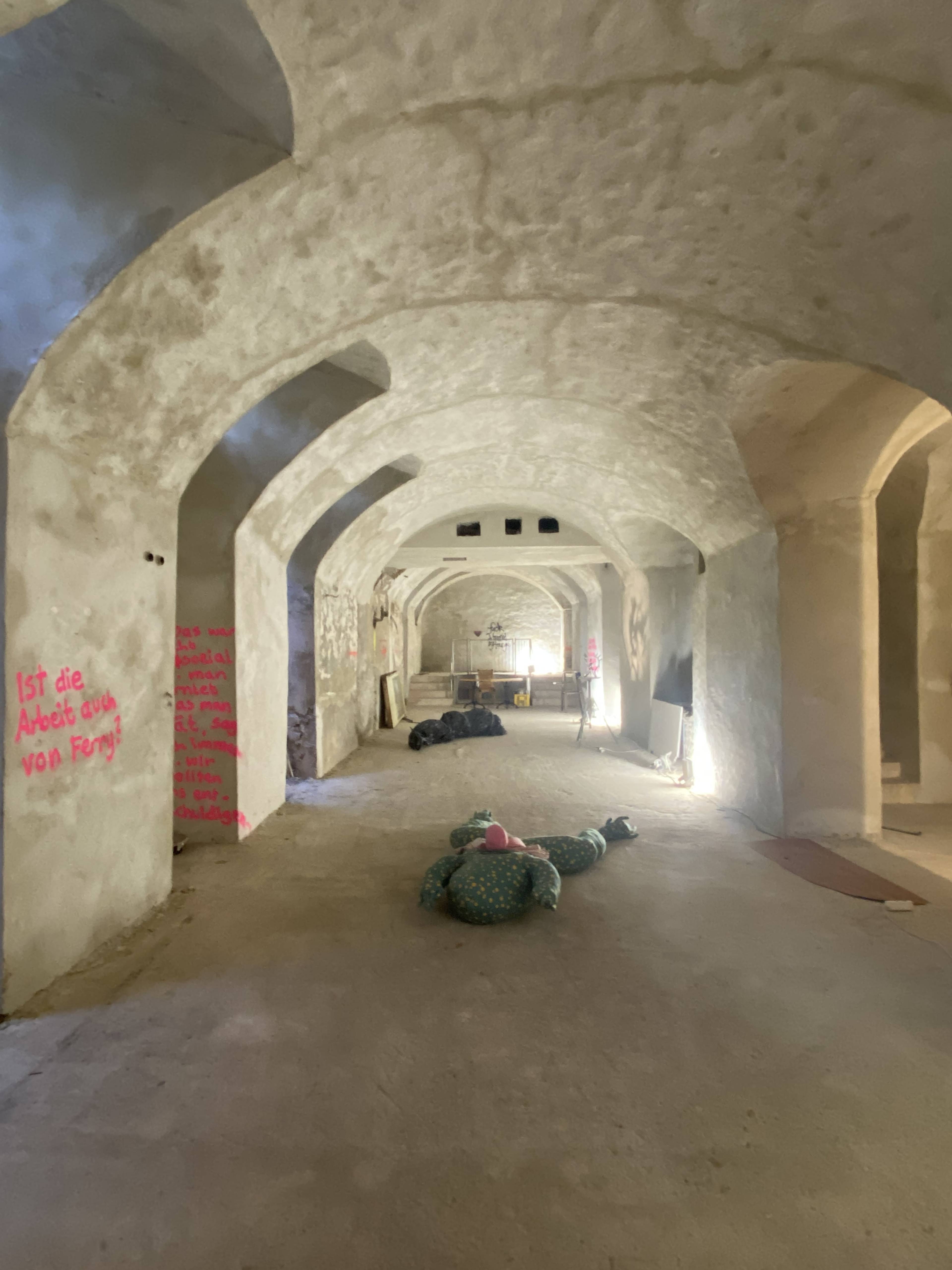 View of “Time Sensitive”, 2024, Karlsruhe, Gewölbekeller Badisches Brauhaus