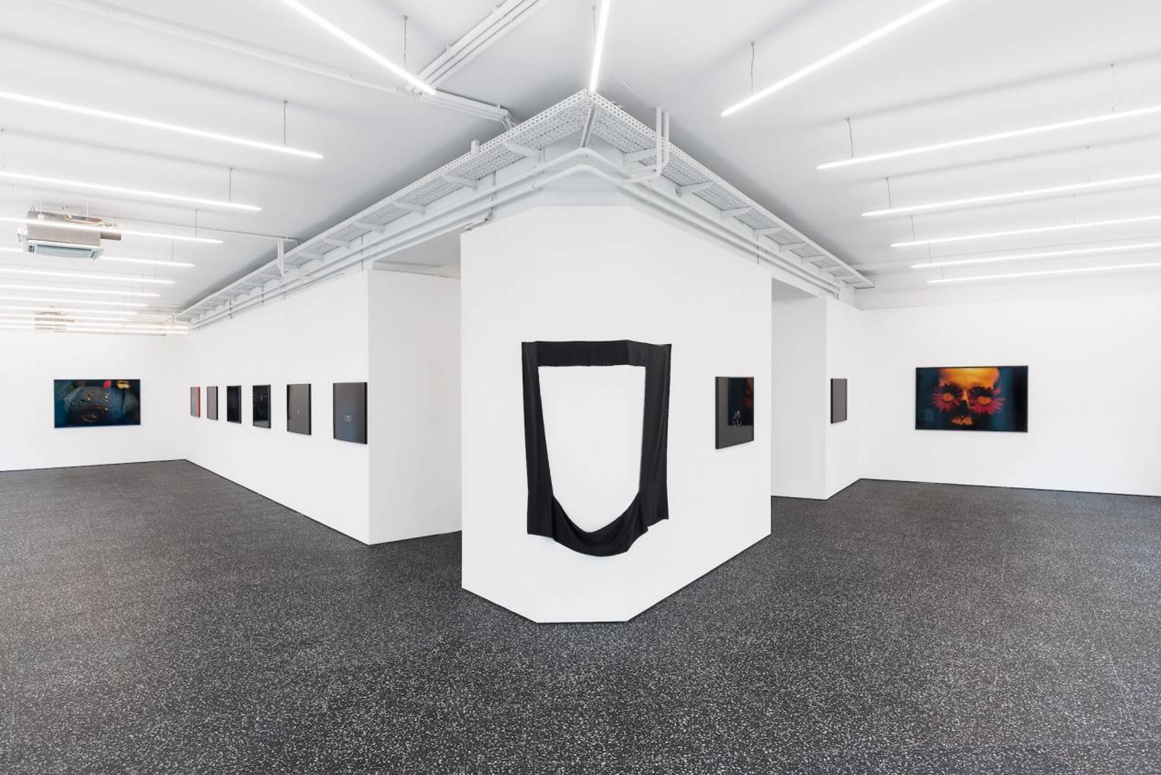 View of “Mode und Tod,” Emanuel Layr, Vienna, 2023