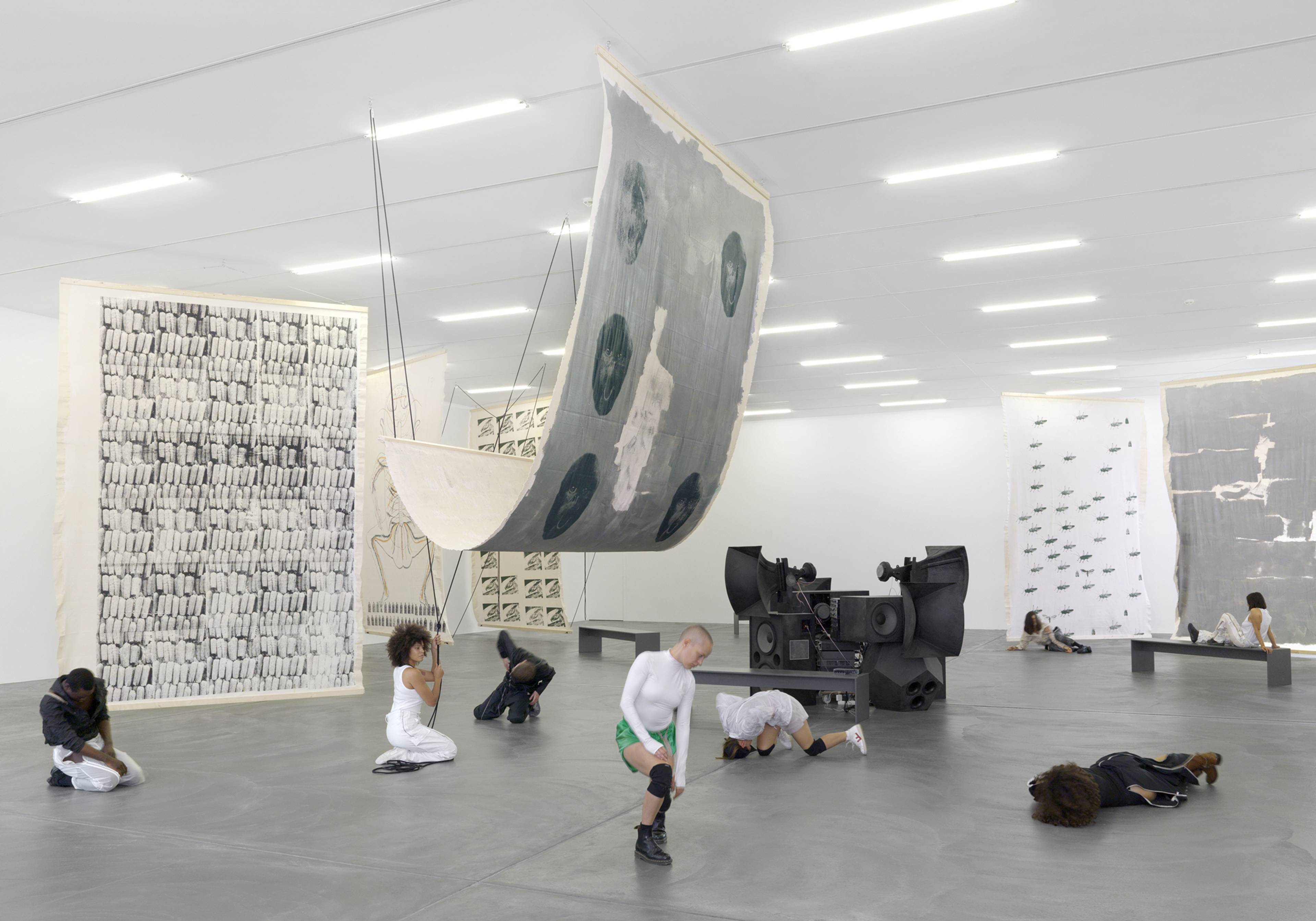 Isabel Lewis, Scalable Skeletal Escalator, 2020