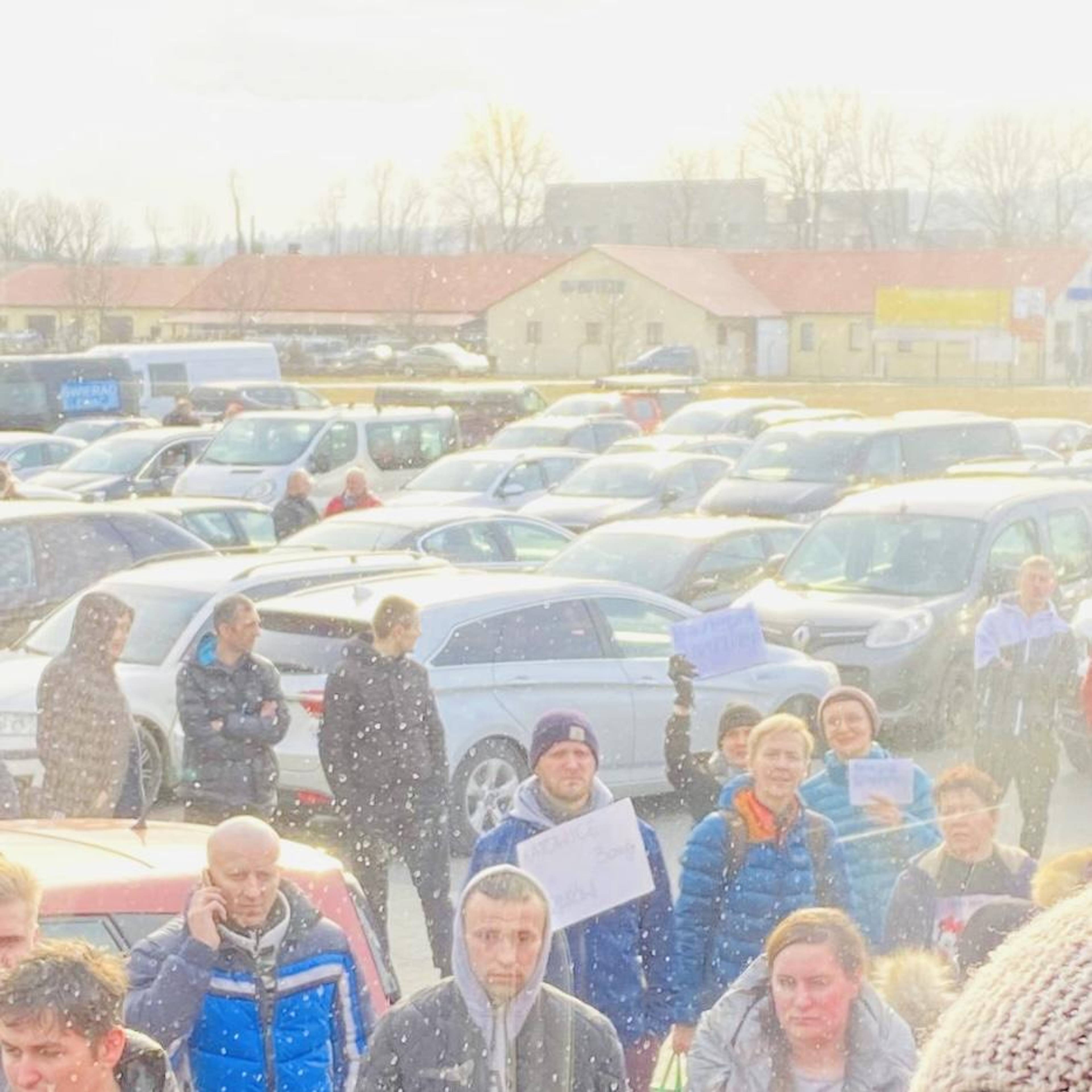 Refugees meeting point in Przemyśl, Poland. Photo: Valeria Schiller