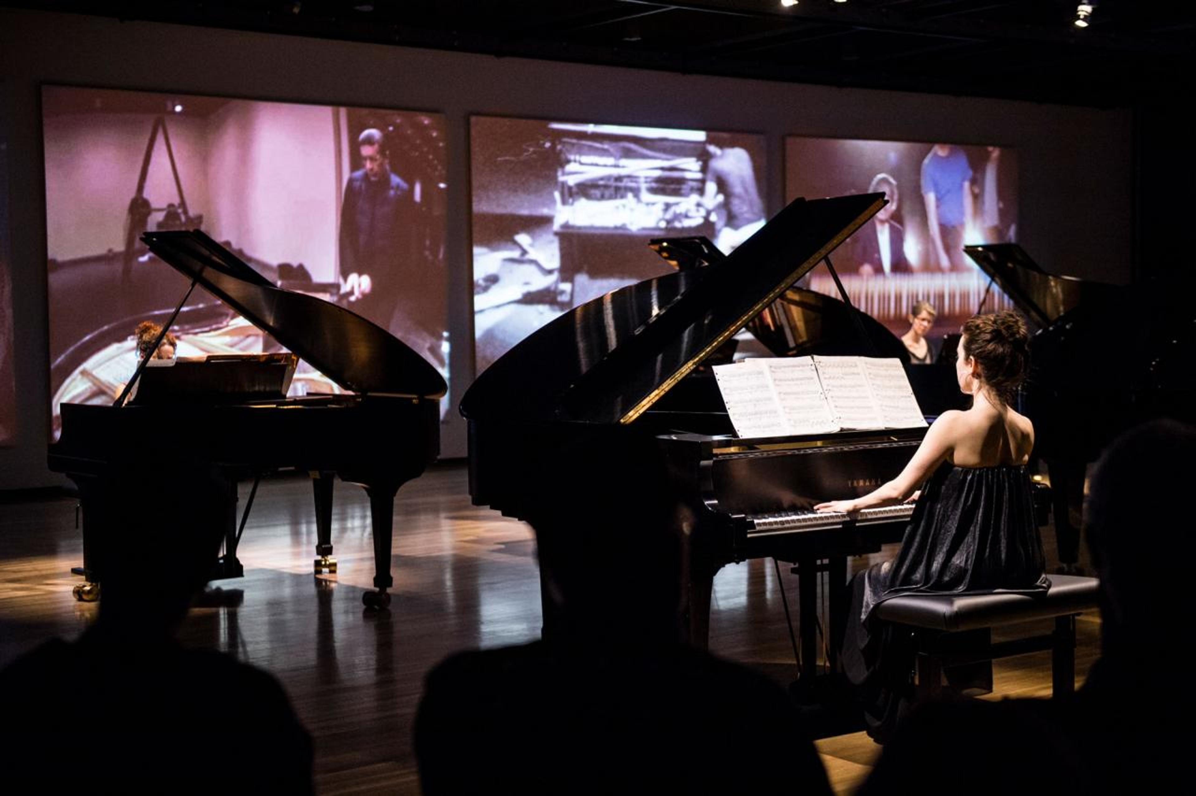 Andrea Büttner, Piano Destructions, 2014, performance, Walter Phillips Gallery, Banff Centre for Arts and Creativity, Canada
