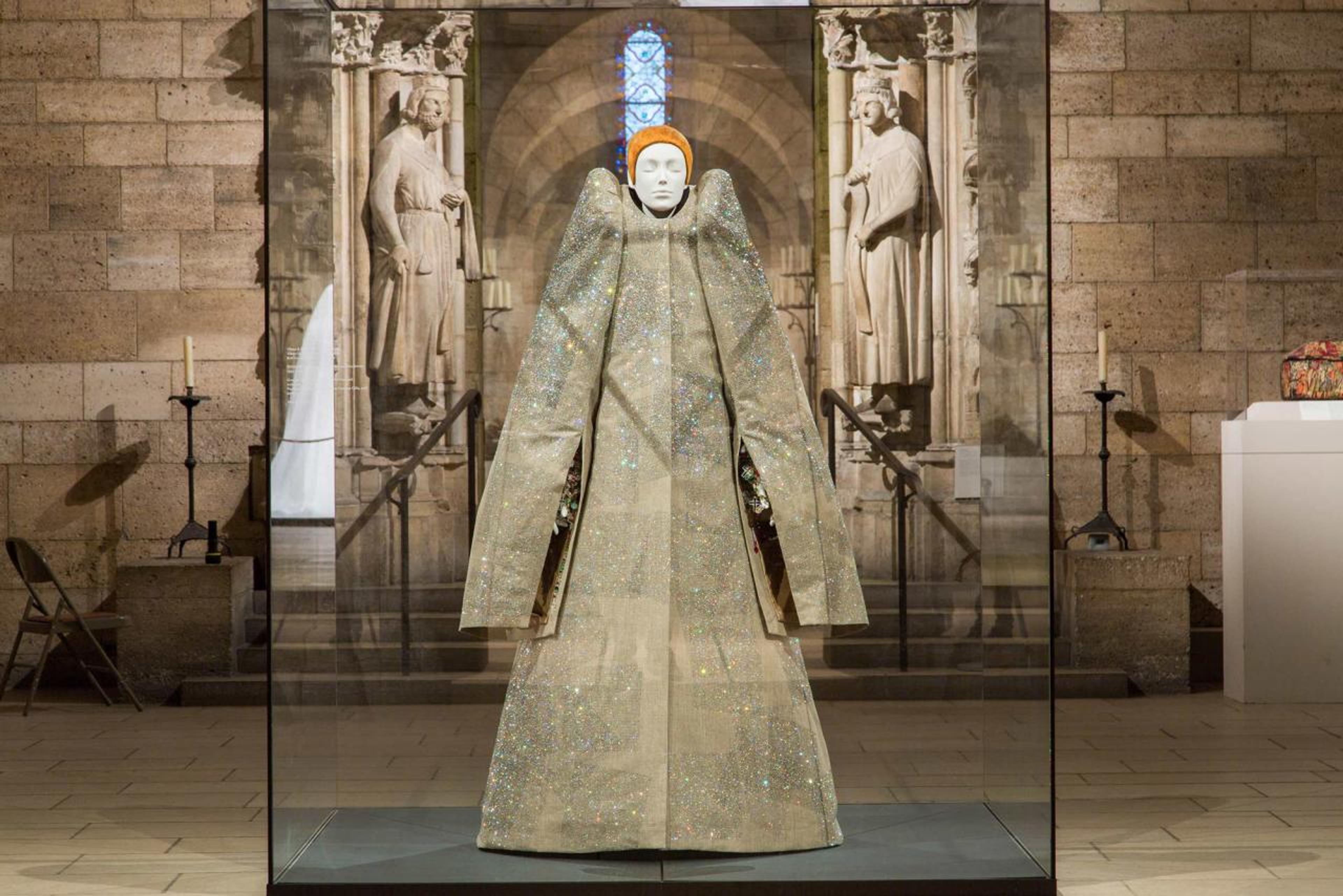 View of “Heavenly Bodies: Fashion and the Catholic Imagination,” The Cloisters, The Met, New York, 2018