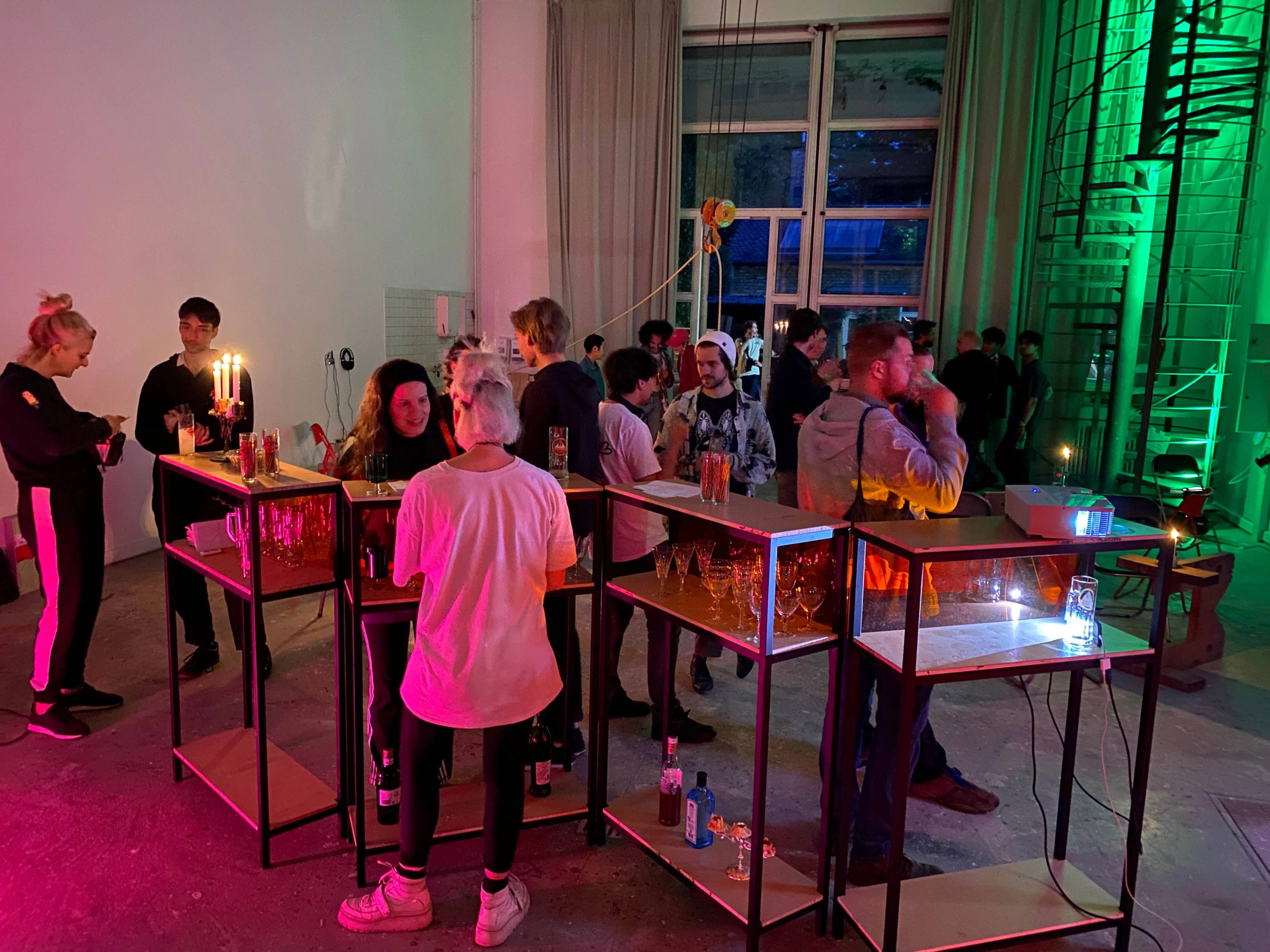 View of “Mittwochsbar IV”, Karlsruhe, 2024