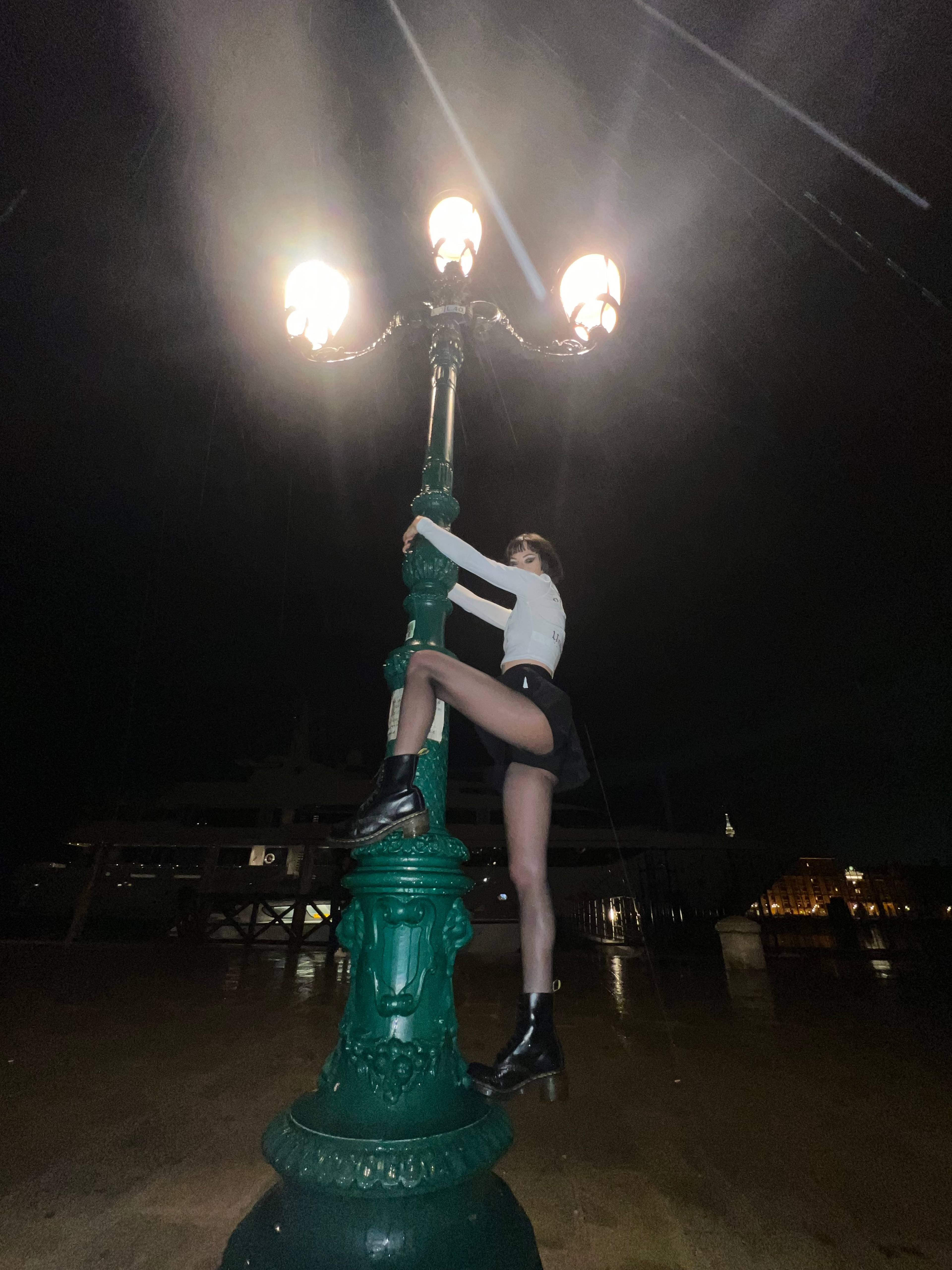 Tea Hacic-Vlahovic outside Experimental Cocktail Club, Venice