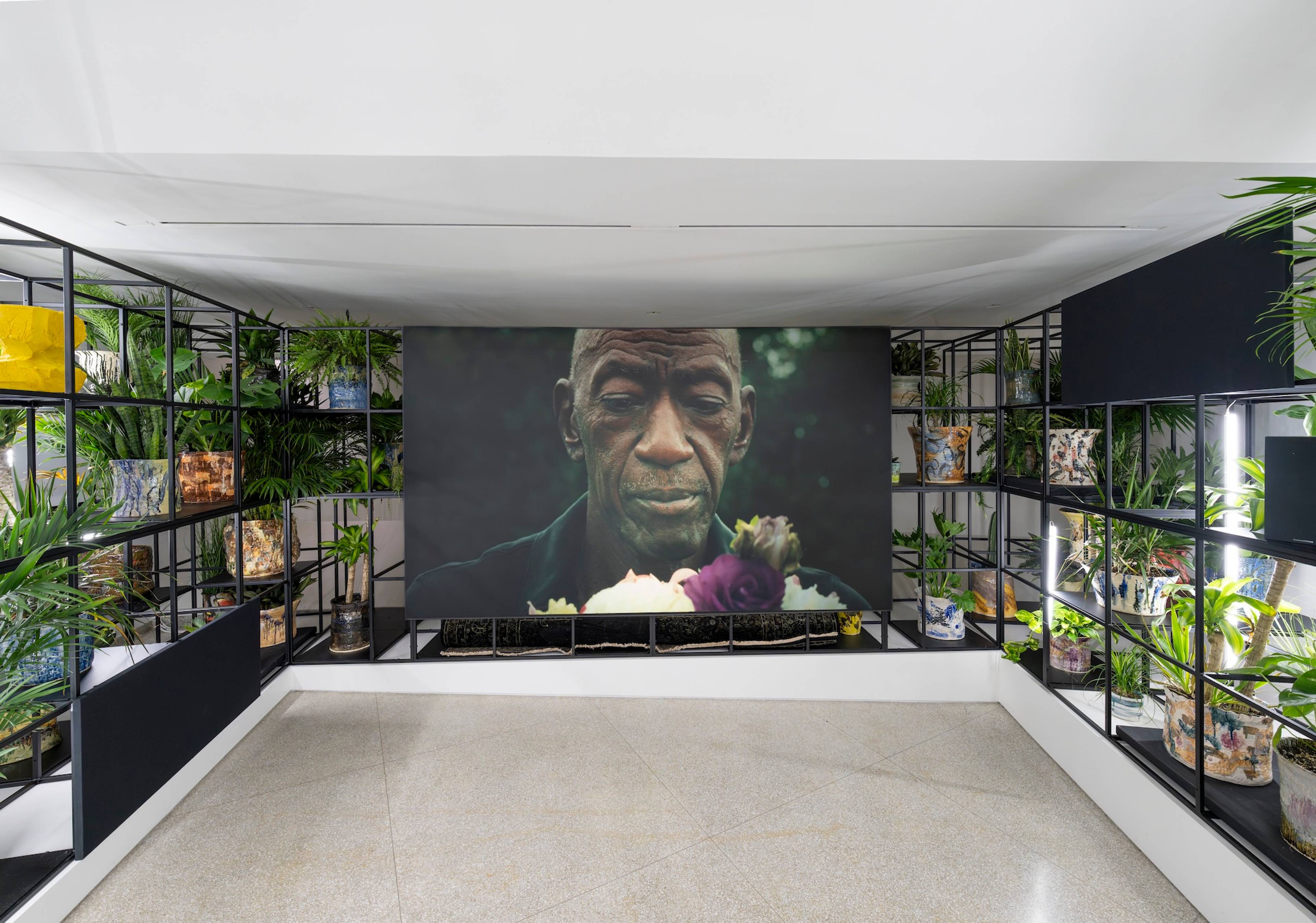 Installatiob view Rashid Johnson