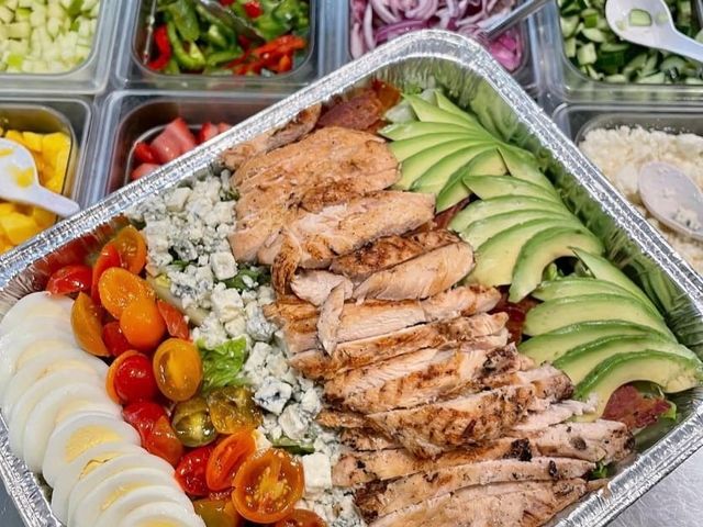 Kamuela Cobb Tray from Aloha Salads catering
