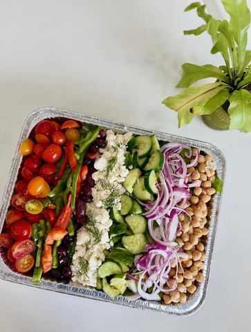 Aloha Mediterranean Tray from Aloha Salads catering