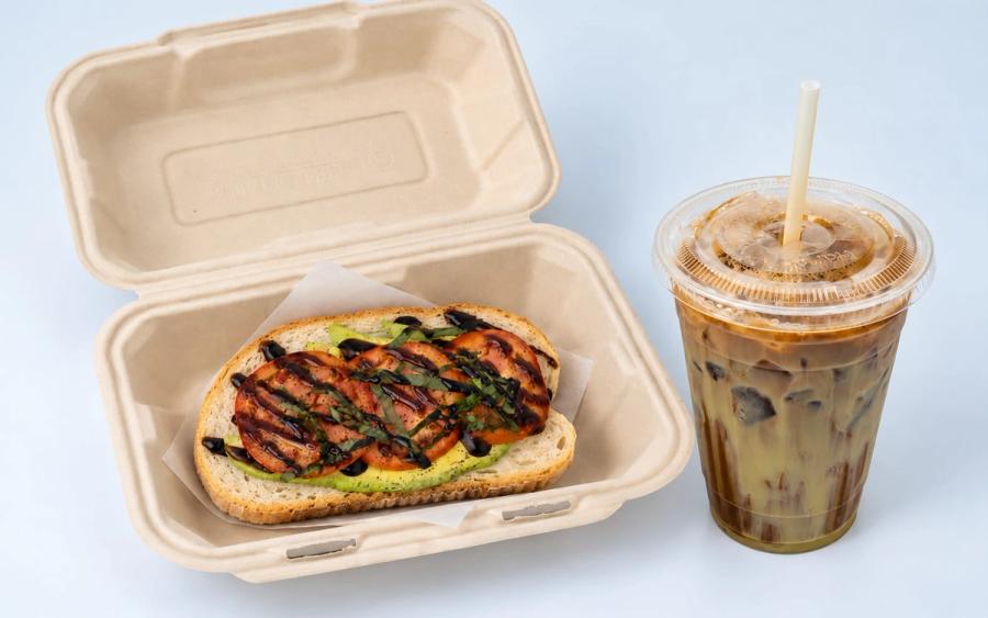 Aloha Salads avocado toast and Kona cold brew