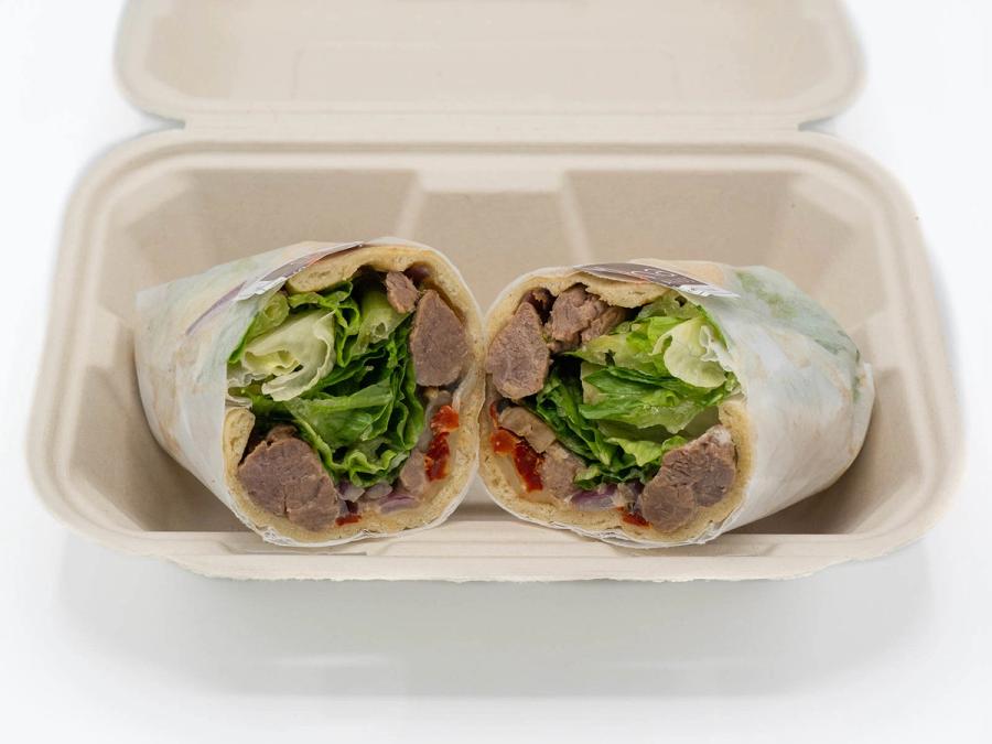 Grilled Steak Wrap at Aloha Salads Grilled Steak Wrap at Aloha Salads