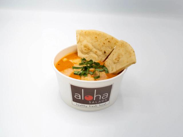 Tomato bisque soup at Aloha Salads Tomato bisque soup at Aloha Salads