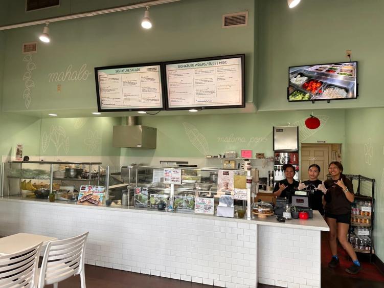 Aloha Salads team at the Kapolei Commons counter for Hawaii's Kitchen