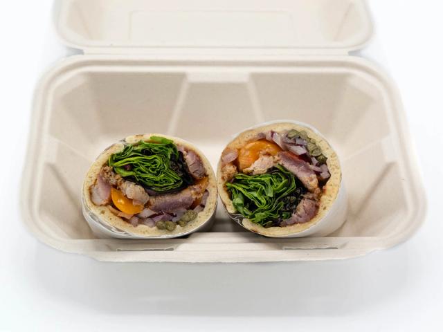 Fresh Island Ahi Wrap at Aloha Salads