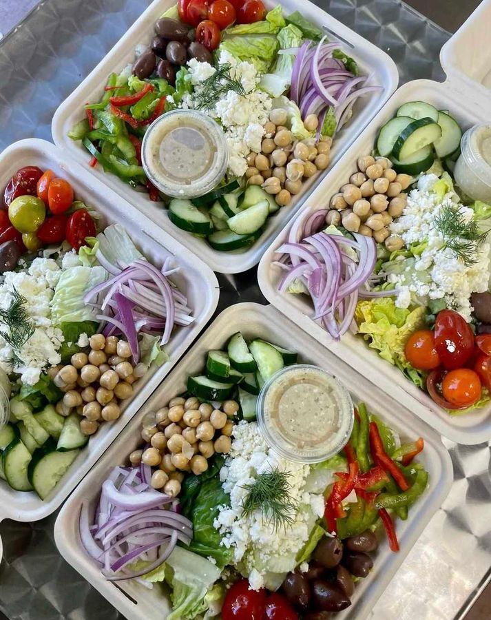 Vegetarian menu options at Aloha Salads
