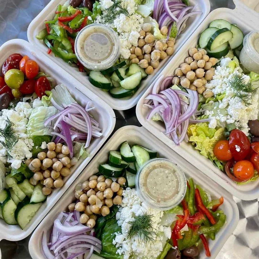 Vegetarian menu options at Aloha Salads Vegetarian menu options at Aloha Salads
