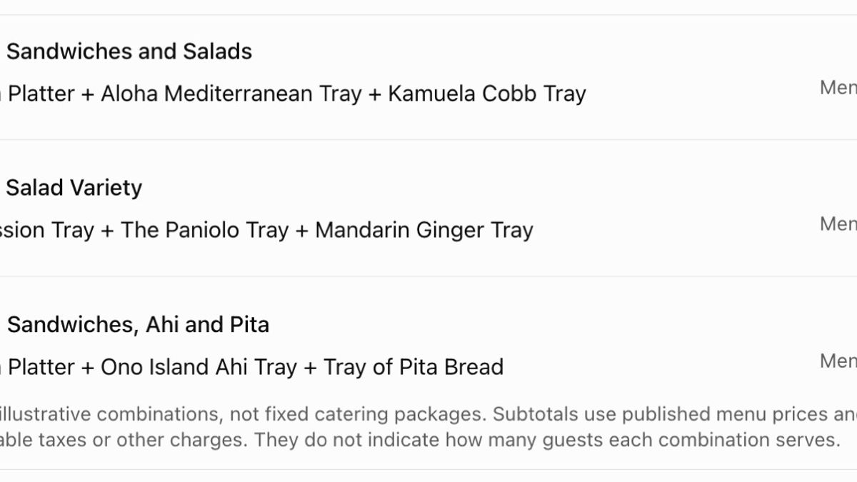 Planning a Holiday Office Party on Oahu? Food Ideas for Your Team