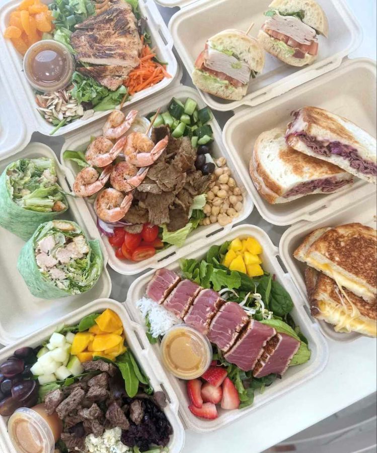 Aloha Salads catering trays