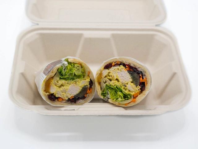 Curried Chicken Wrap at Aloha Salads Curried Chicken Wrap at Aloha Salads