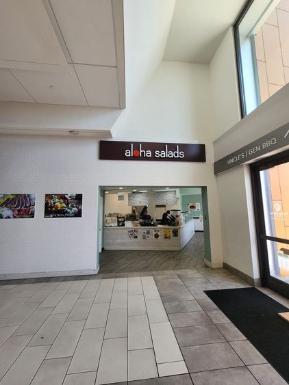 Aloha Salads counter at Pearlridge Center