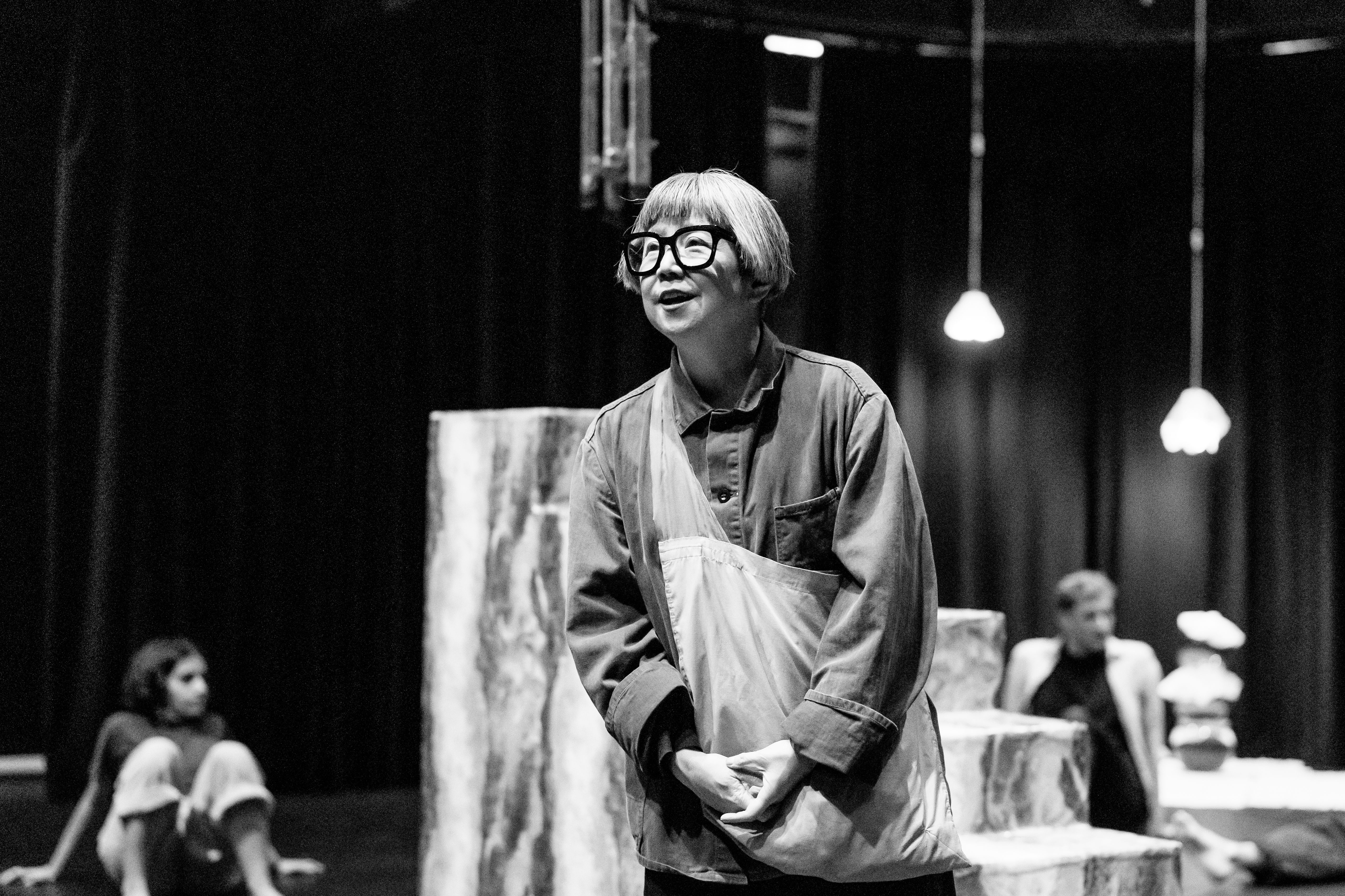 Stacy Makishi with open arms