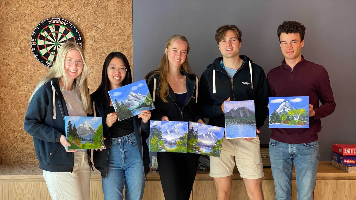 Gruppebilde av studentene i Trondheim