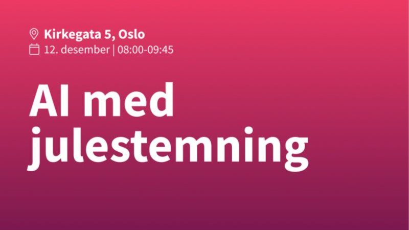 Banner for «AI med julestemning»