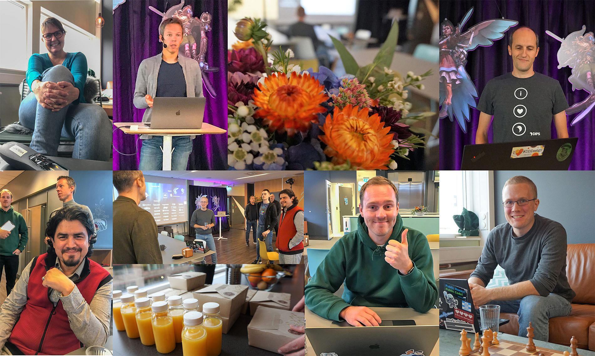 Collage av speakerene i Kantegabygget