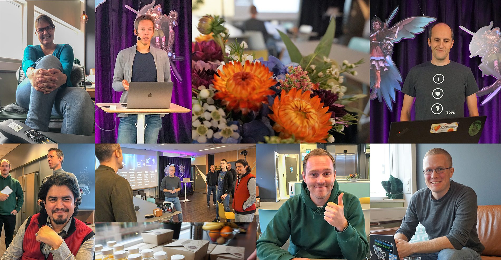 Collage av speakerene i Kantegabygget