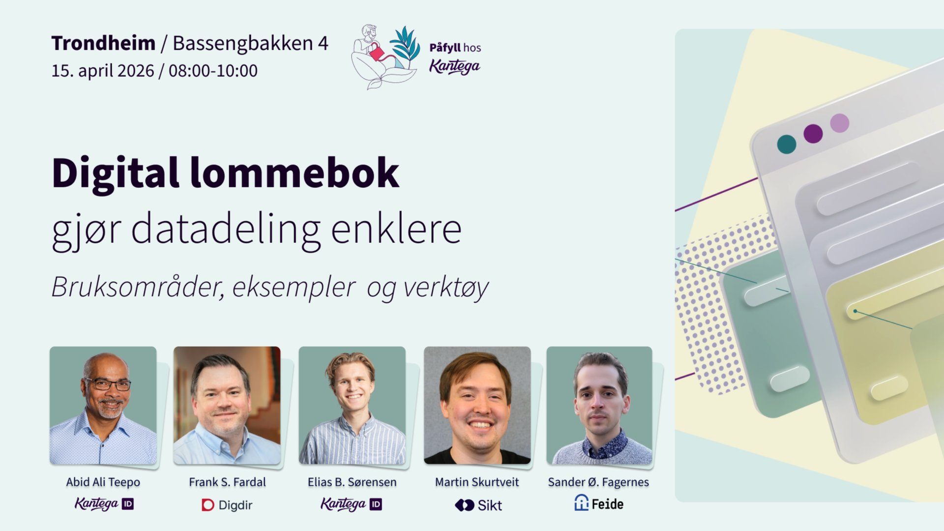 Banner for «Digital lommebok gjør datadeling enklere»
