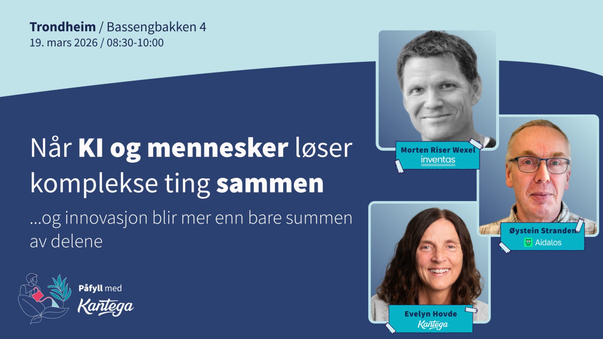 Banner for «Når KI og mennesker løser komplekse ting sammen...»