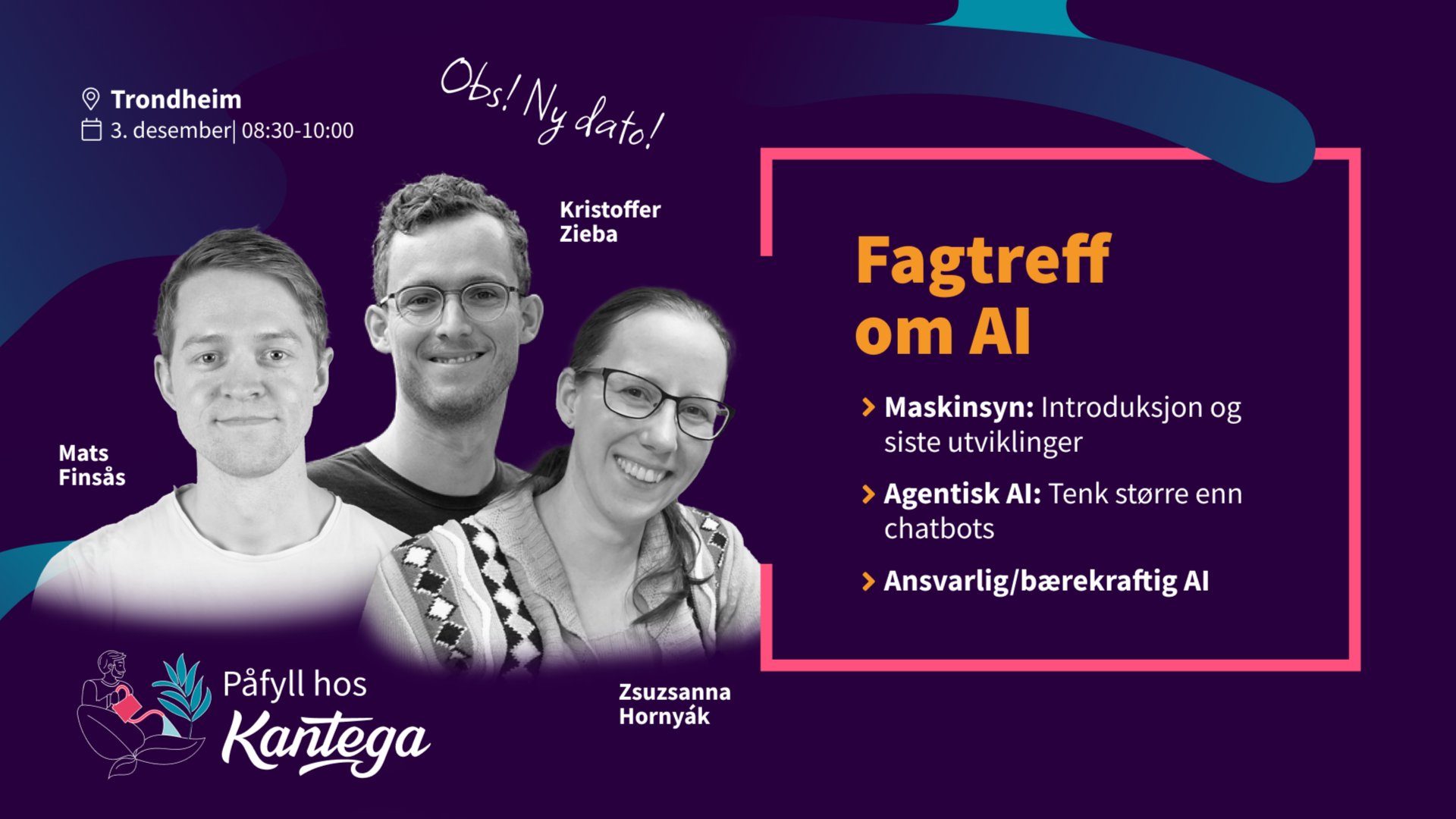 Banner for «Fagtreff om AI»