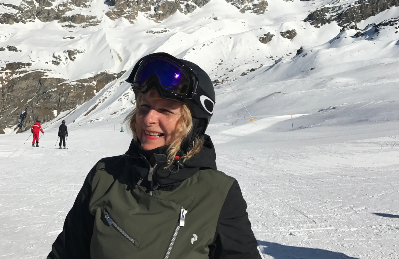 Bilde av Marit Collin i alpinbakken