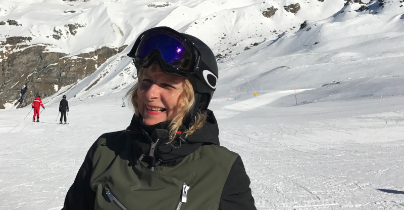 Bilde av Marit Collin i alpinbakken